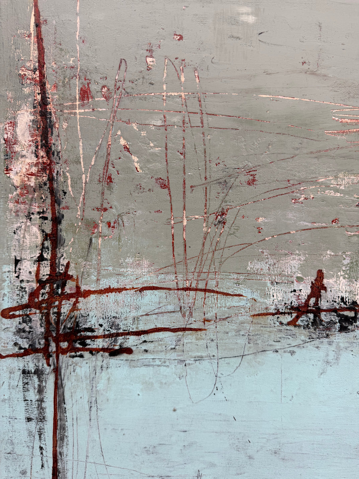 Peinture Nuances Nobiles de TANIA CARRARA dans un intérieur – 50 × 61 cm