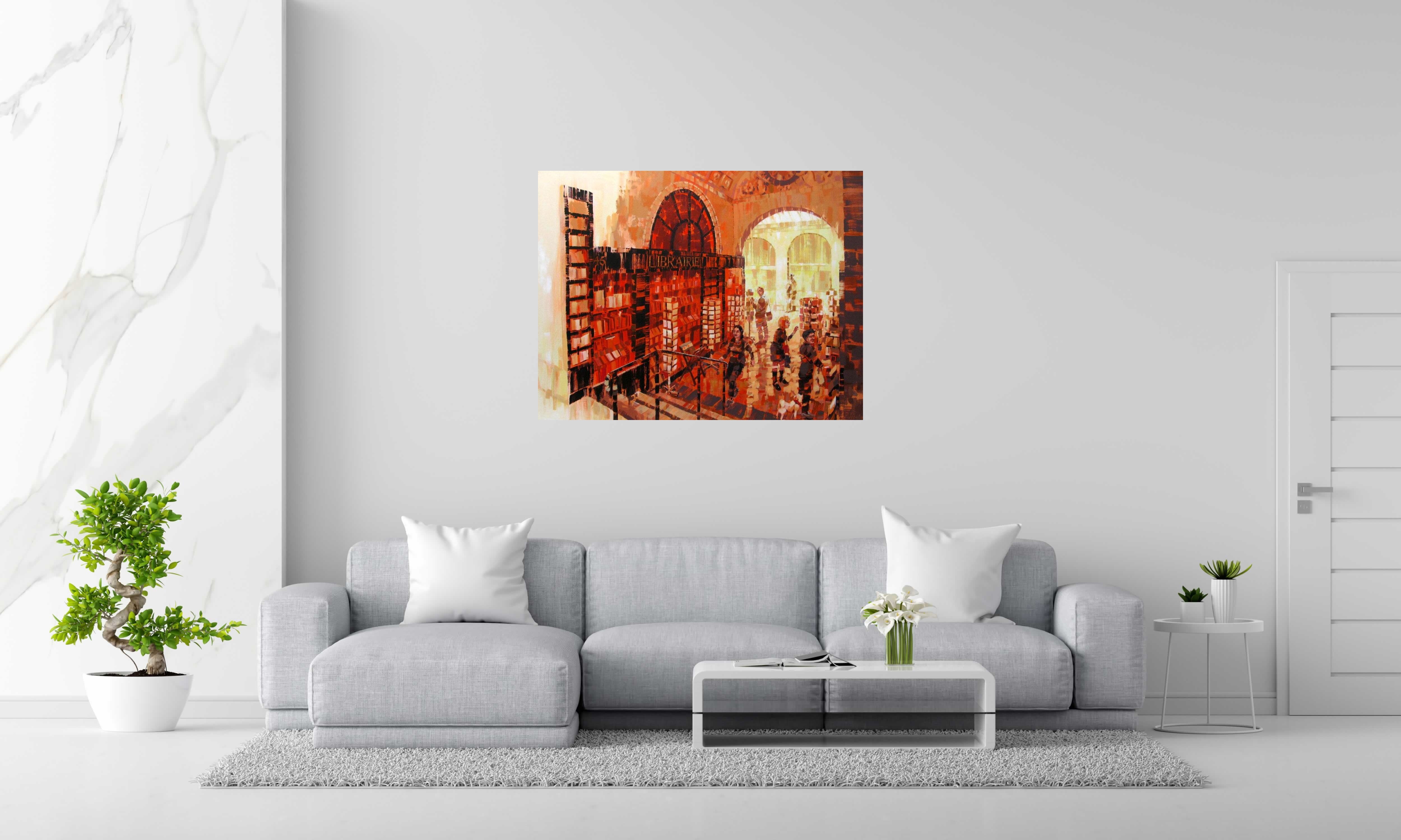Peinture Passage vivienne de HEATON RUDYARD dans un intérieur – 116 × 89 cm