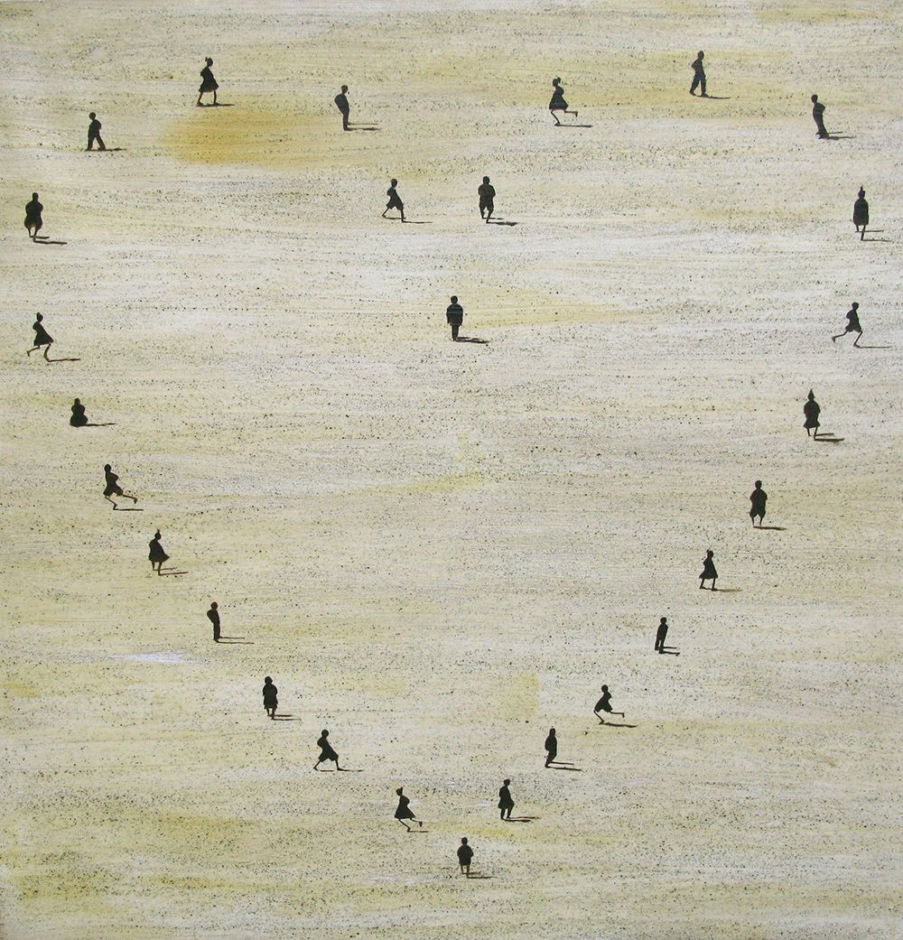 Peinture figurative grand format Love – MARCOS ZRIHEN NOWOTNY – 100 × 100 cm