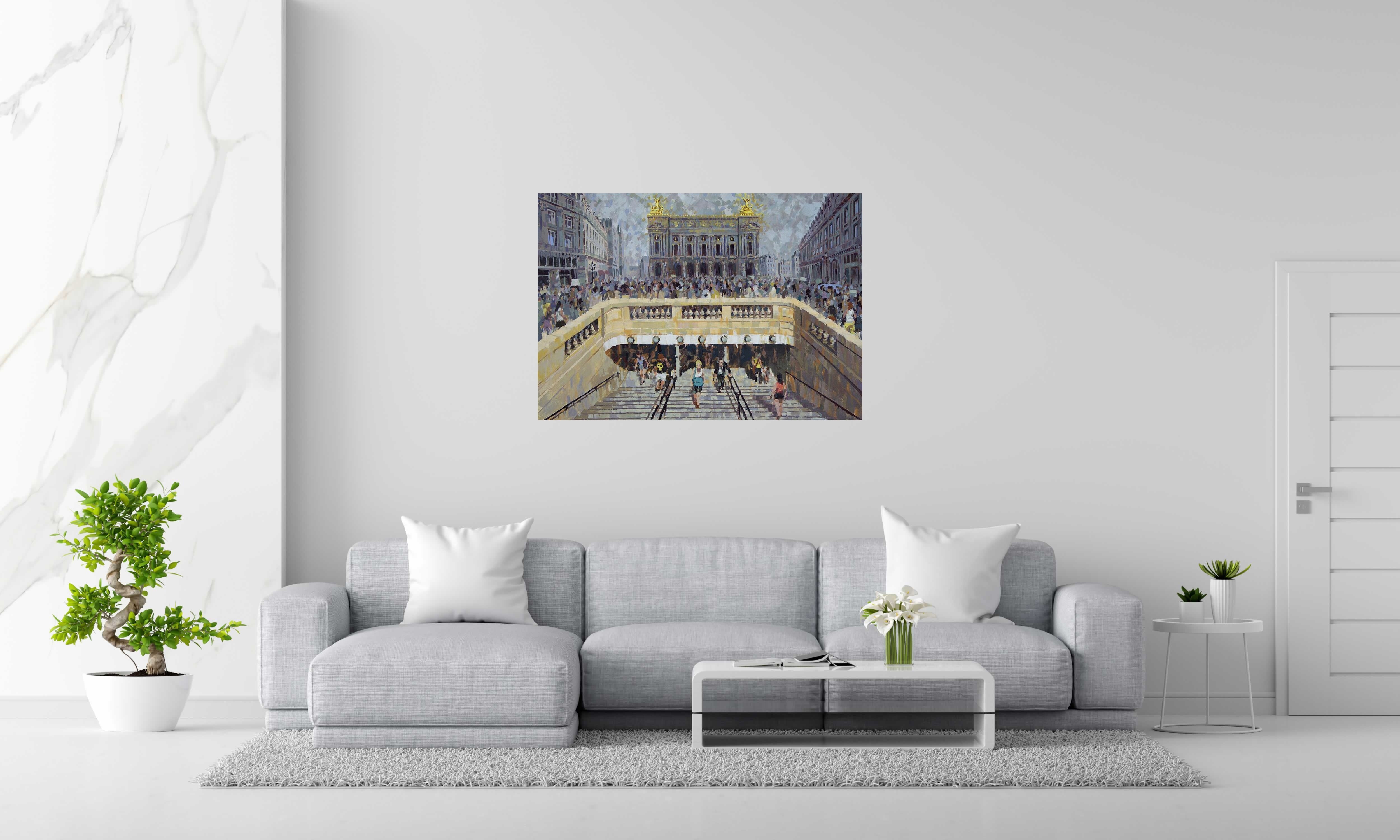 Peinture Opera Garnier de HEATON RUDYARD dans un intérieur – 116 × 81 cm