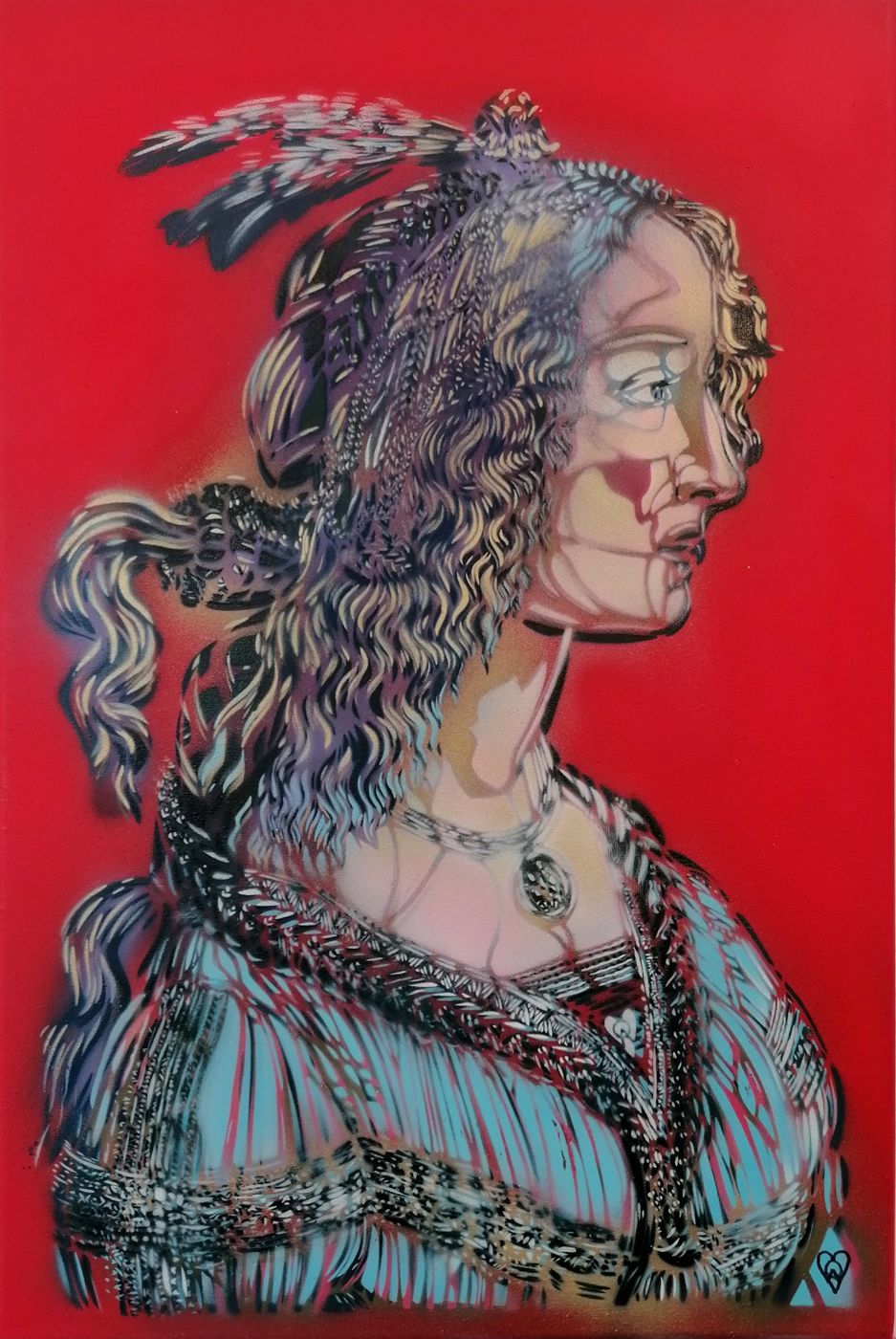 Peinture figurative moyen format SIMONETTA BÂBORD – ARTISTE OUVRIER – 40 × 60 cm