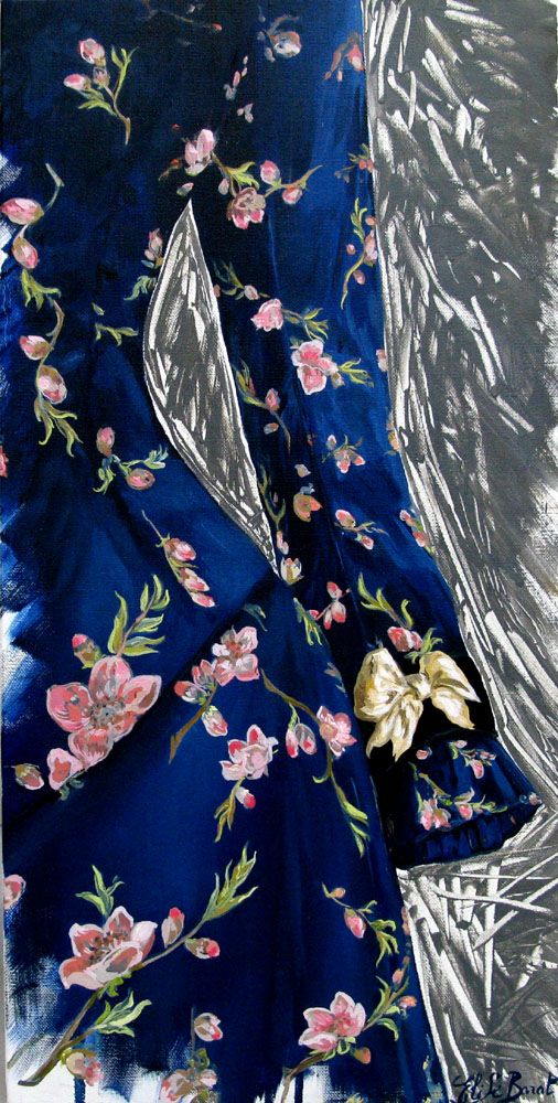 Peinture figurative moyen format Mary – ELISE BARAT – 40 × 80 cm