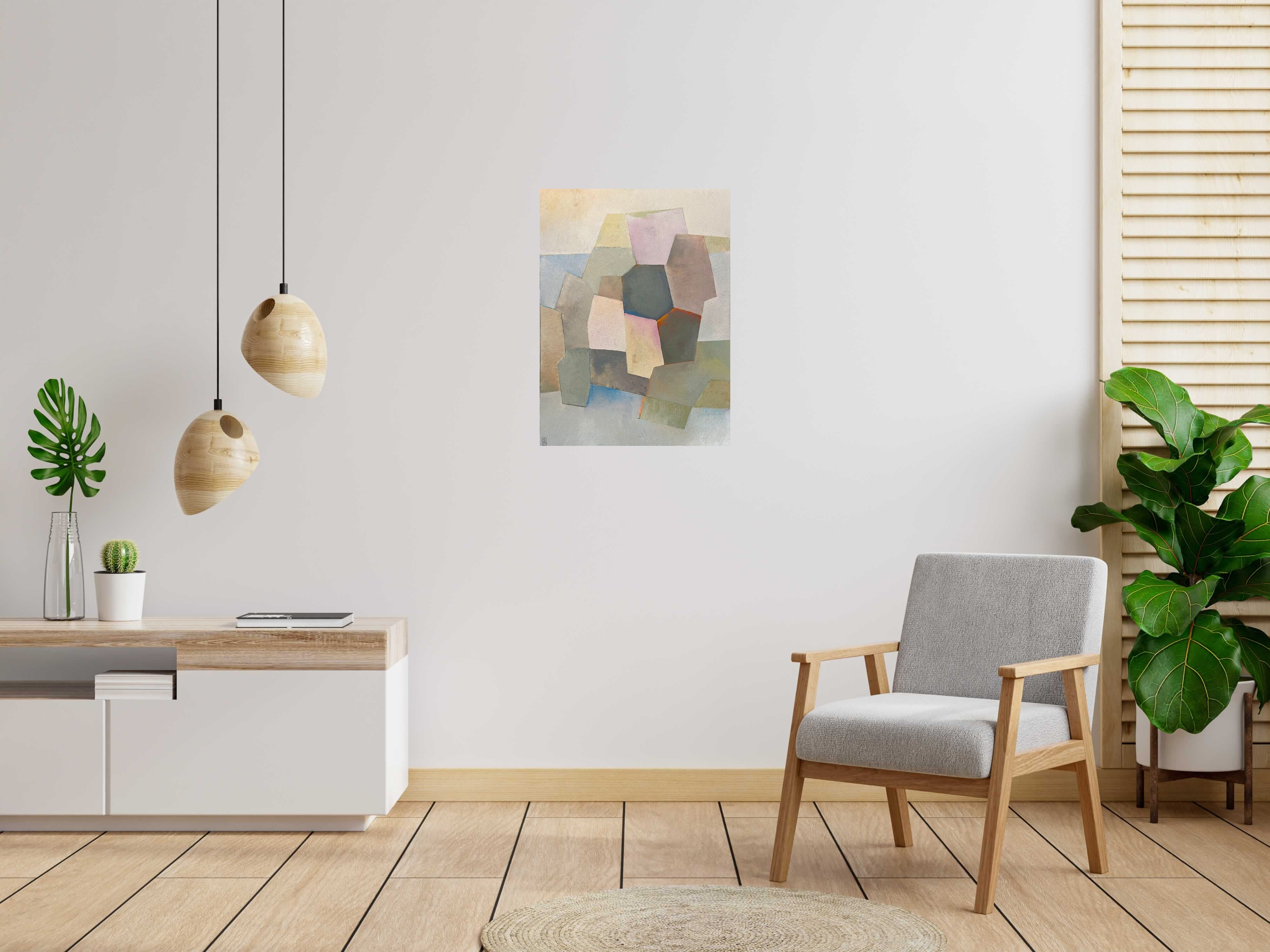 Peinture Un jour au parc de N MAFFRE dans un intérieur – 60 × 81 cm