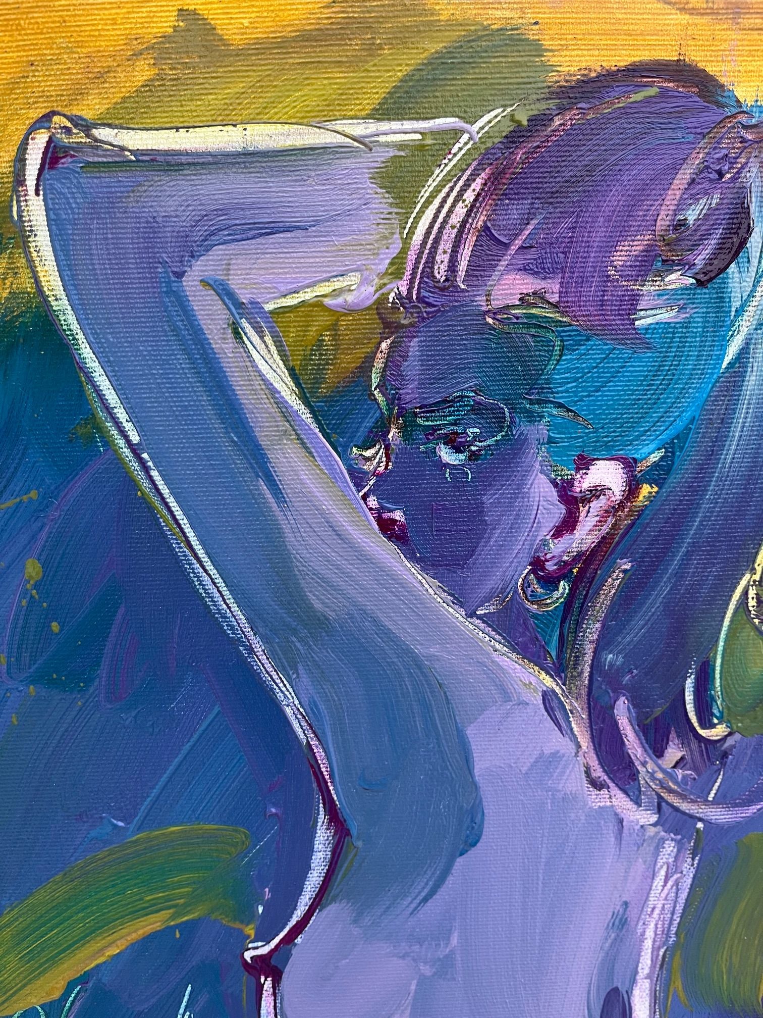 Peinture L'instant 67 de OLENA SINIUHINA dans un intérieur – 40 × 30 cm