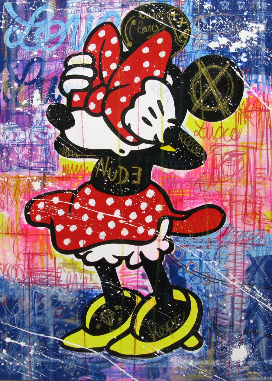 Peinture graphique grand format Who's there – ONIZBAR – 89 × 130 cm
