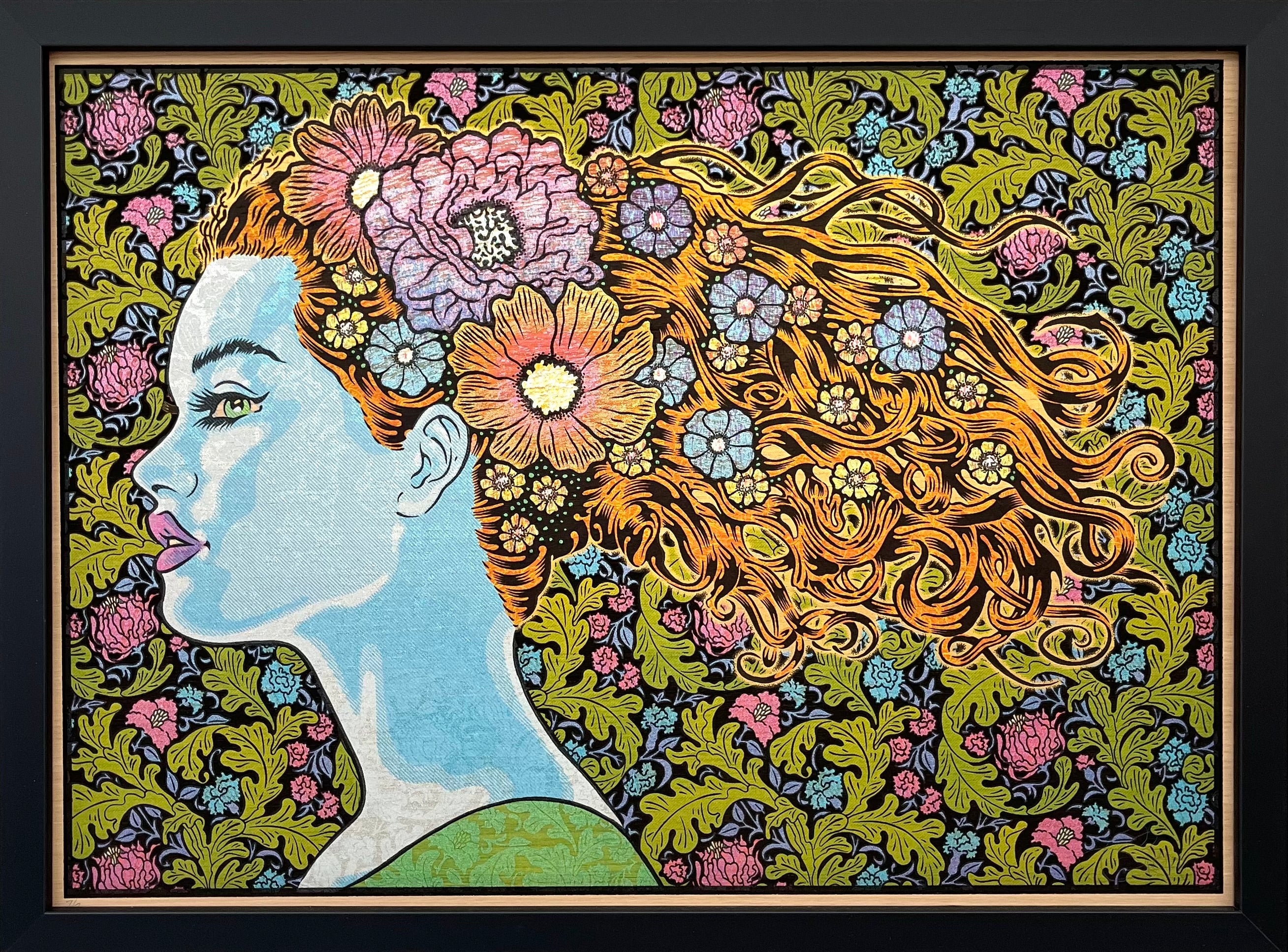 Peinture moyen format ELYSIA wood panel – CHUCK SPERRY – 70 × 50 cm
