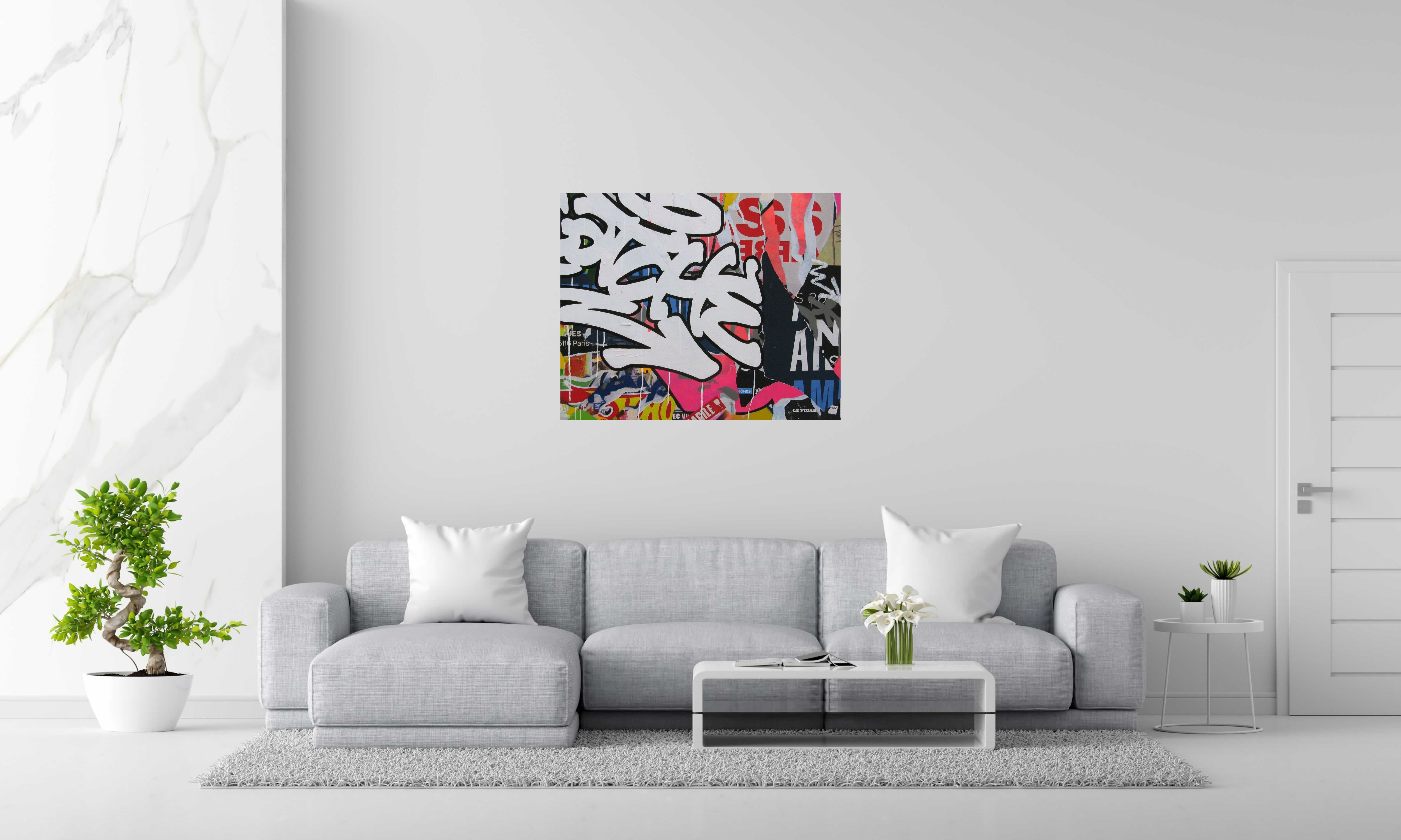 Peinture COLORAMAX 10 de KENY dans un intérieur – 81 × 100 cm