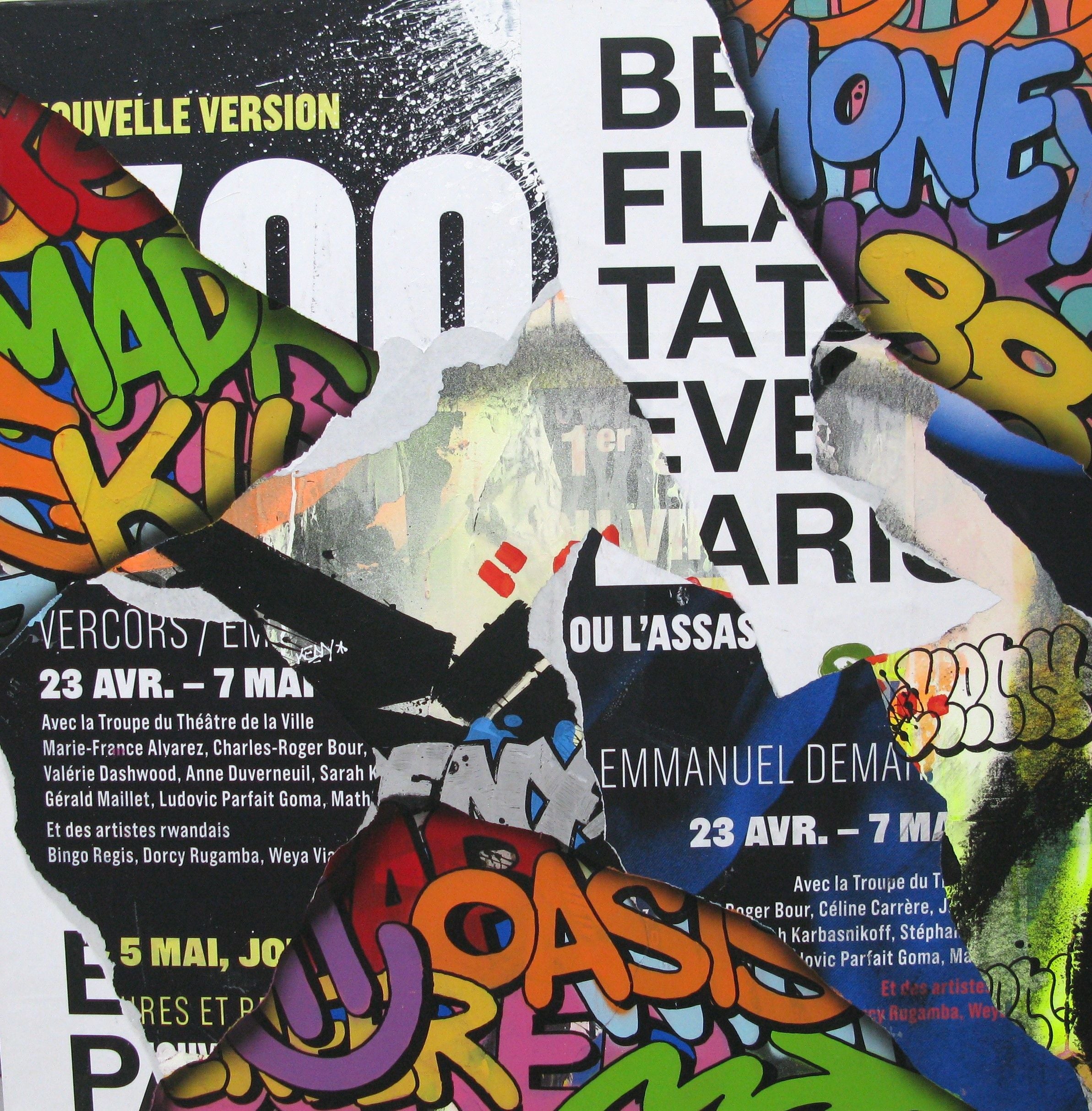 Peinture street art grand format COLORAMAX 4 – KENY – 100 × 100 cm