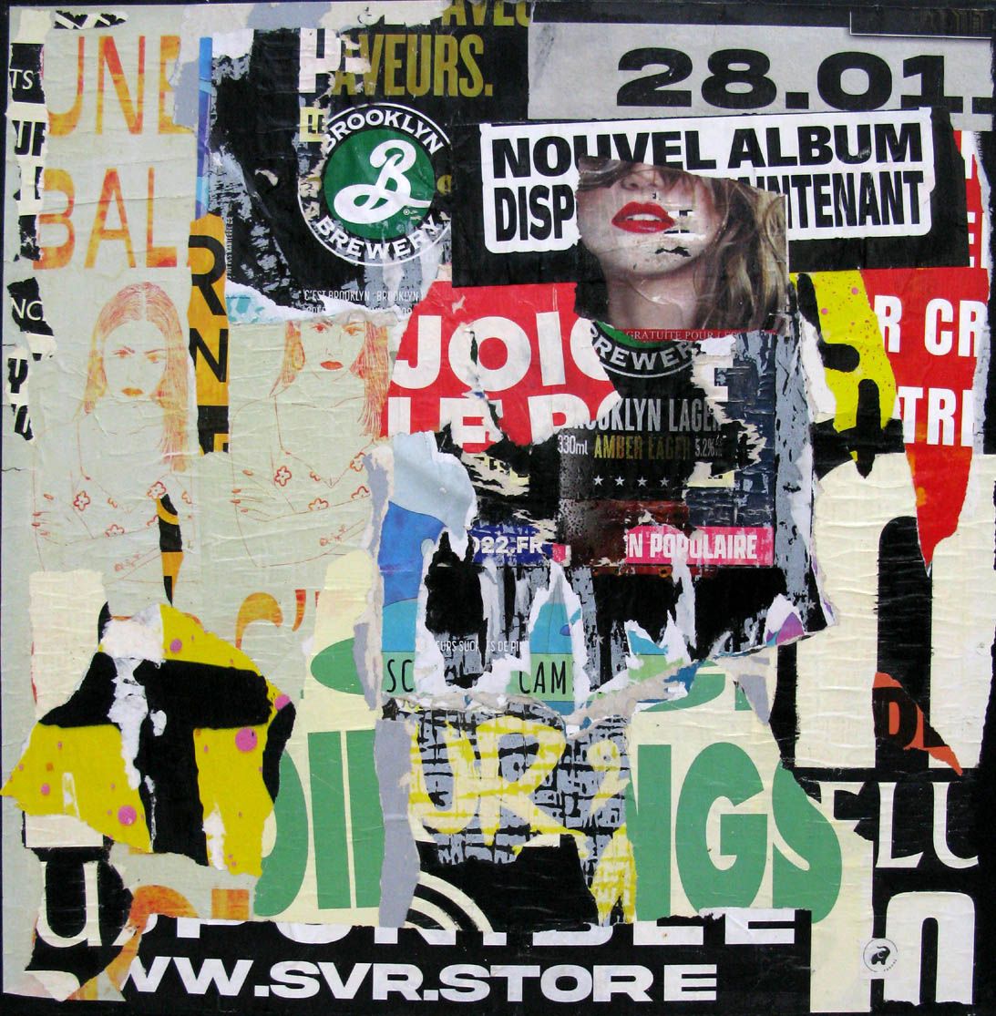 Peinture street art grande taille Etat d'âme – PODKOL – 80 × 80 cm