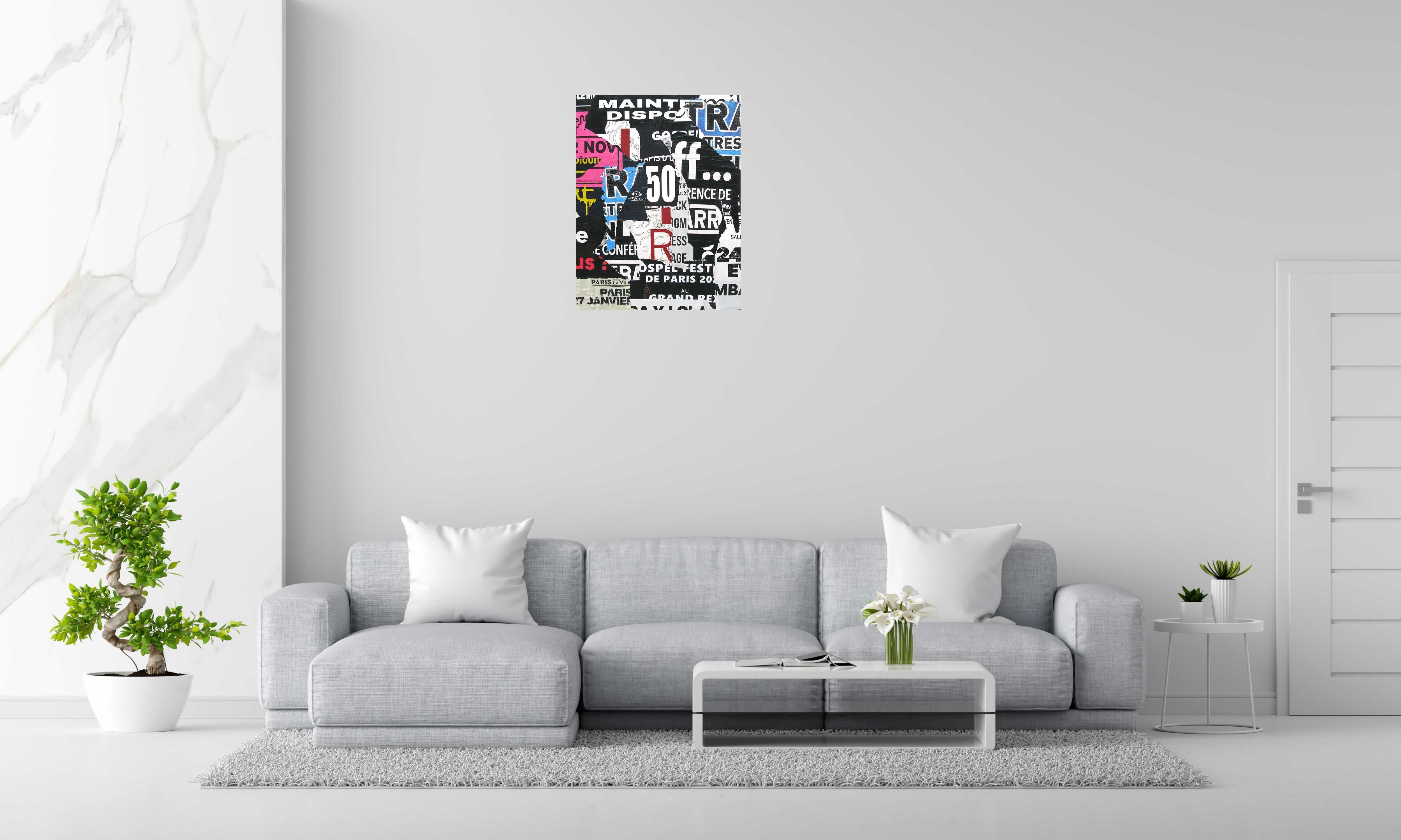 Peinture Fifty de PODKOL dans un intérieur – 89 × 116 cm