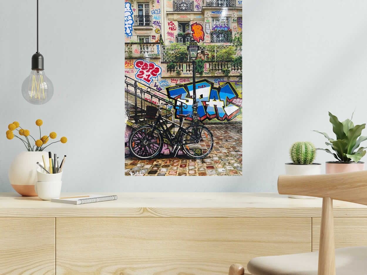 Peinture Paris 3PAC de BLACH dans un intérieur – 40 × 60 cm
