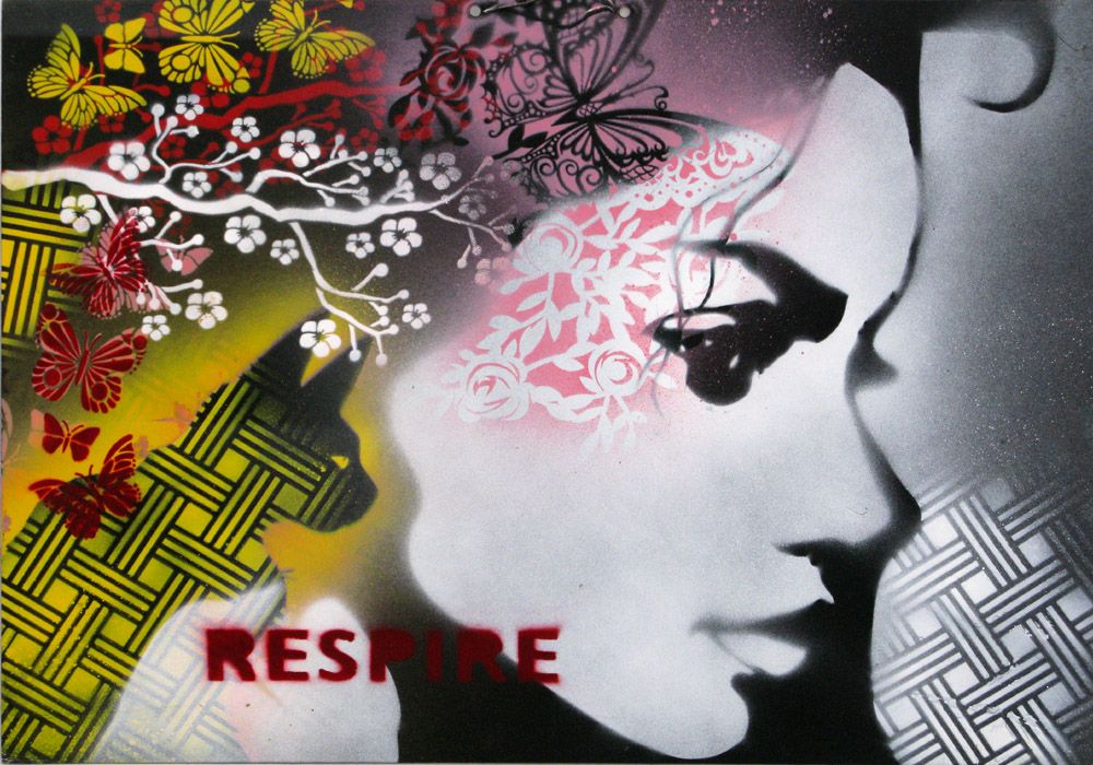 Peinture street art petit format Joséphine inspire – KARO TRASS – 55 × 40 cm
