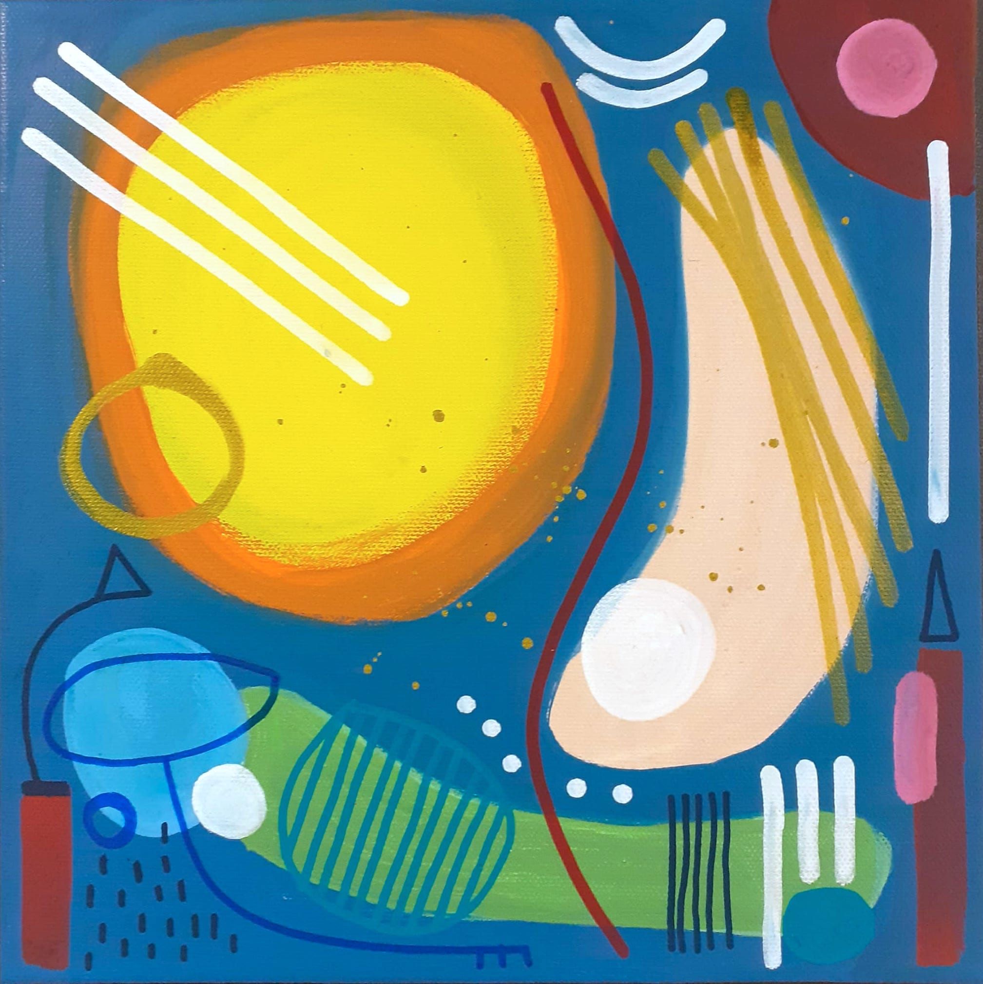 Peinture street art petit format Geometrik 3 – TAREK – 25 × 25 cm