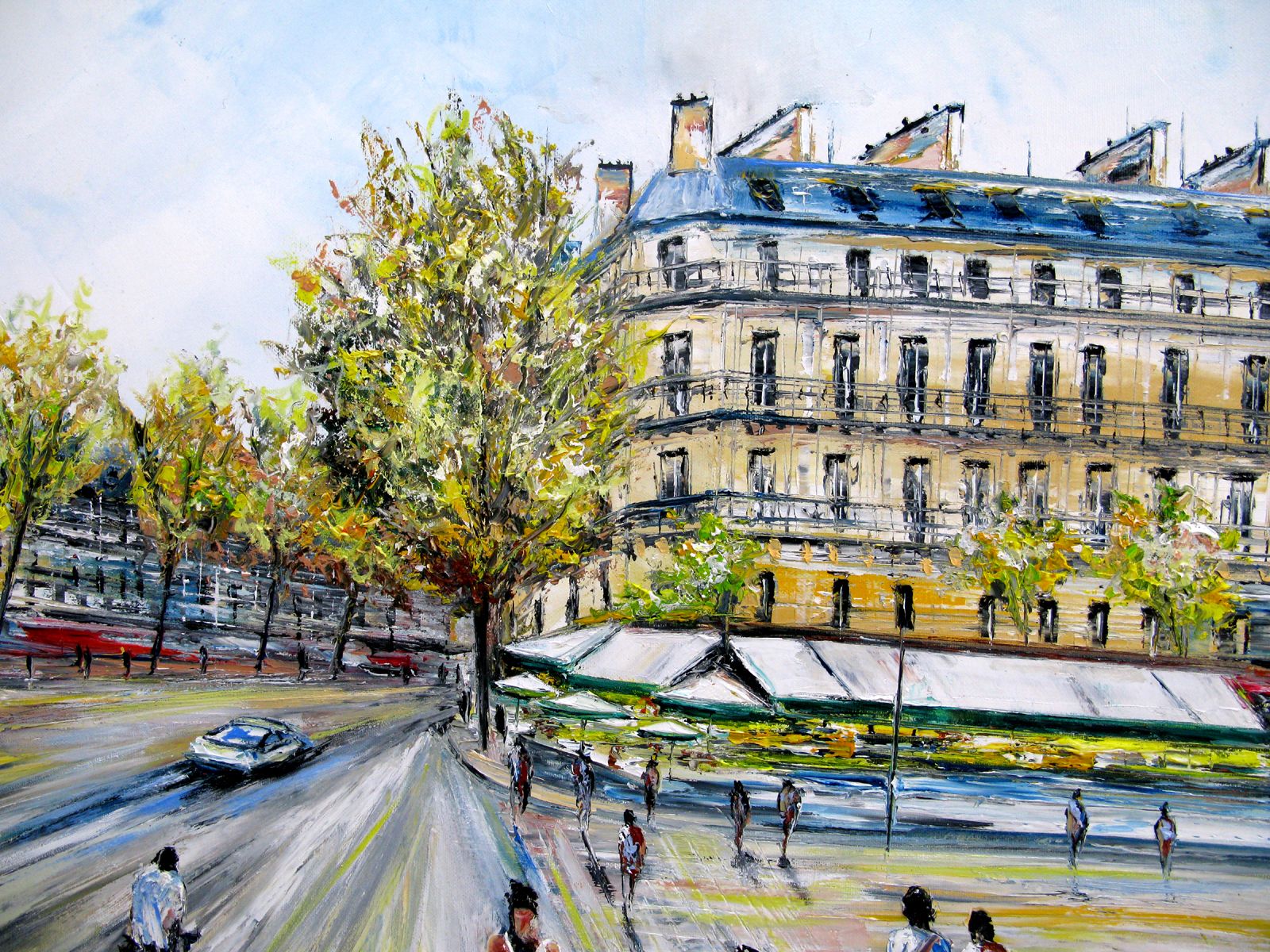Tableau de PHIL a pour titre  Sr Germain style figuratif dim : PHILprix:700