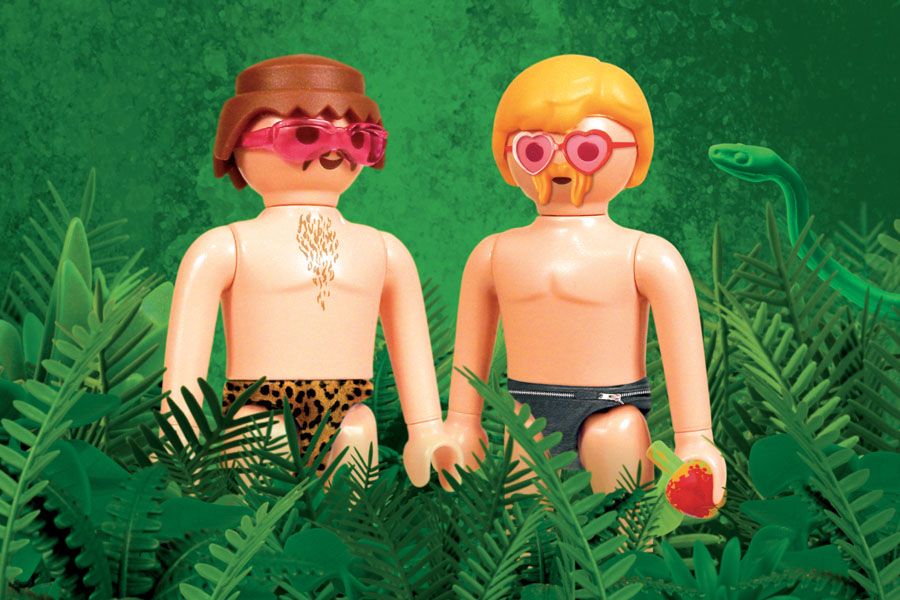 Photographie graphique petit format ADAM ET YVES – RICHARD UNGLIK – 24 × 36 cm