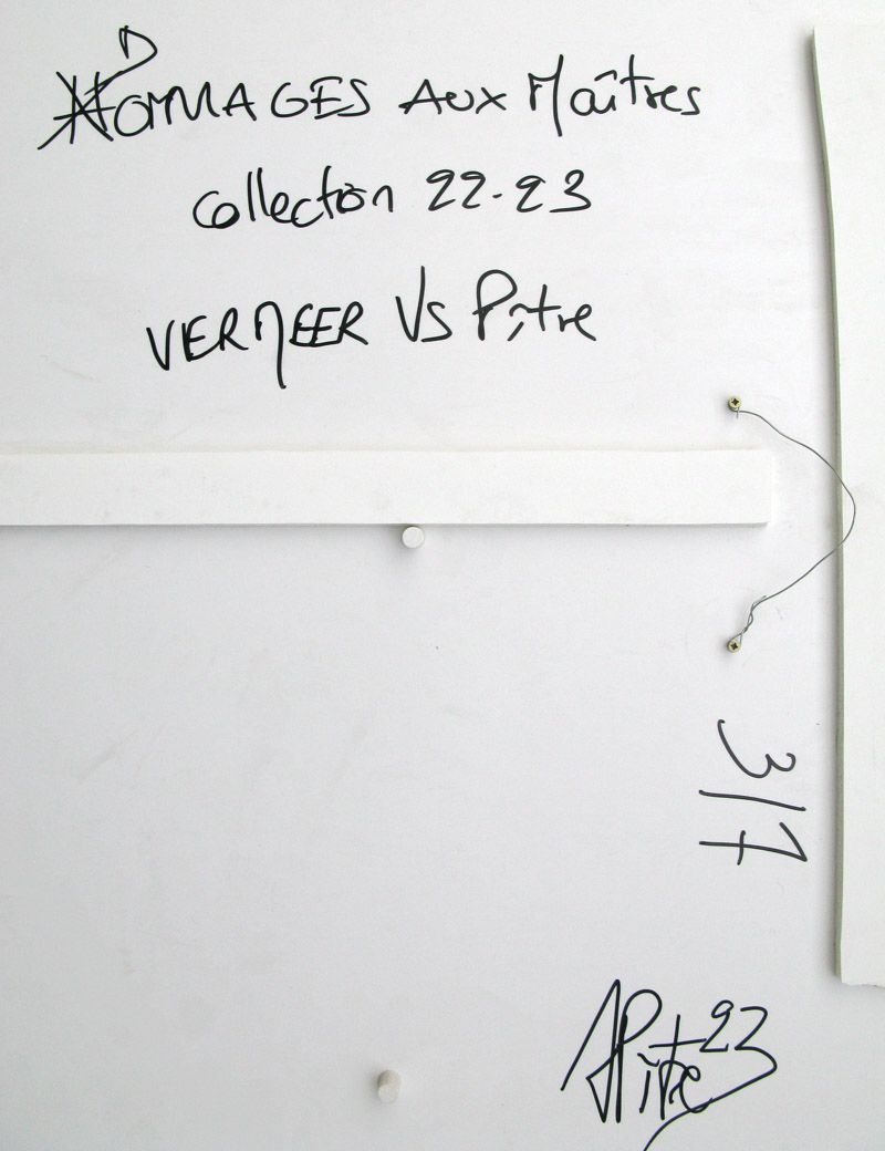 Tableau de L'ARTISTE PITRE a pour titre  Pitre Vs Vermeer style figuratif, graphique dim : L'ARTISTE PITREprix:600