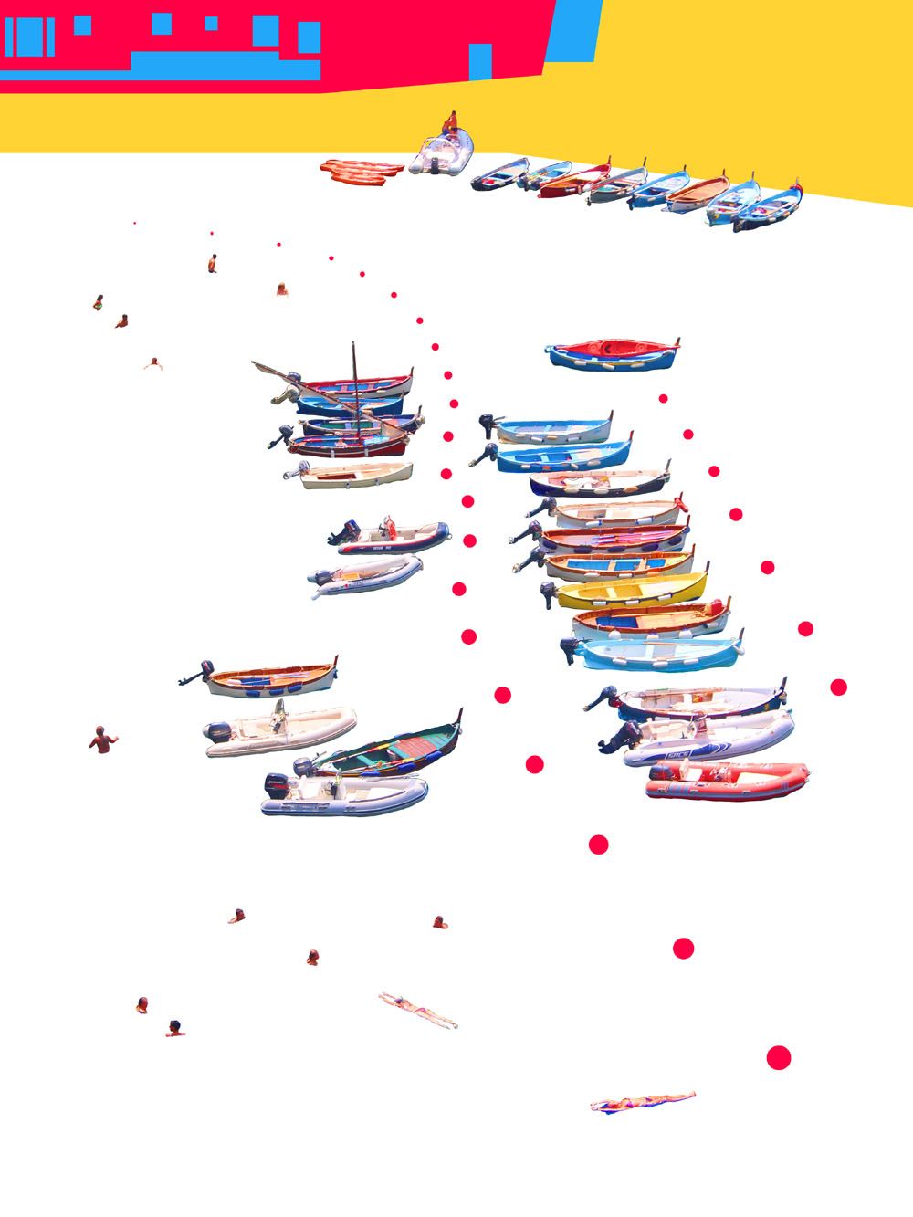 Editions d'art de GILLES INVERNIZZI a pour titre  LE PORT DE VERNAZZA style grapique, figurative dim : GILLES INVERNIZZIprix:70