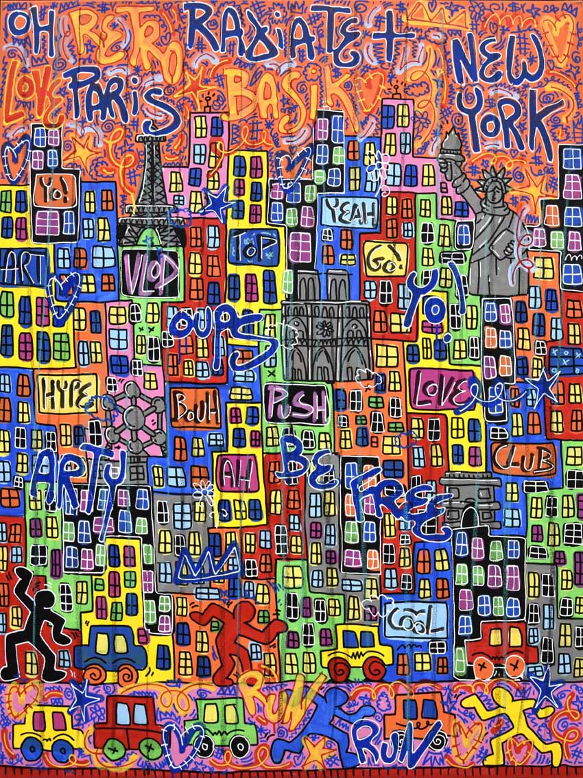 Editions d'art de RICO SAB a pour titre  BASIK style street pop art dim : RICO SABprix:70