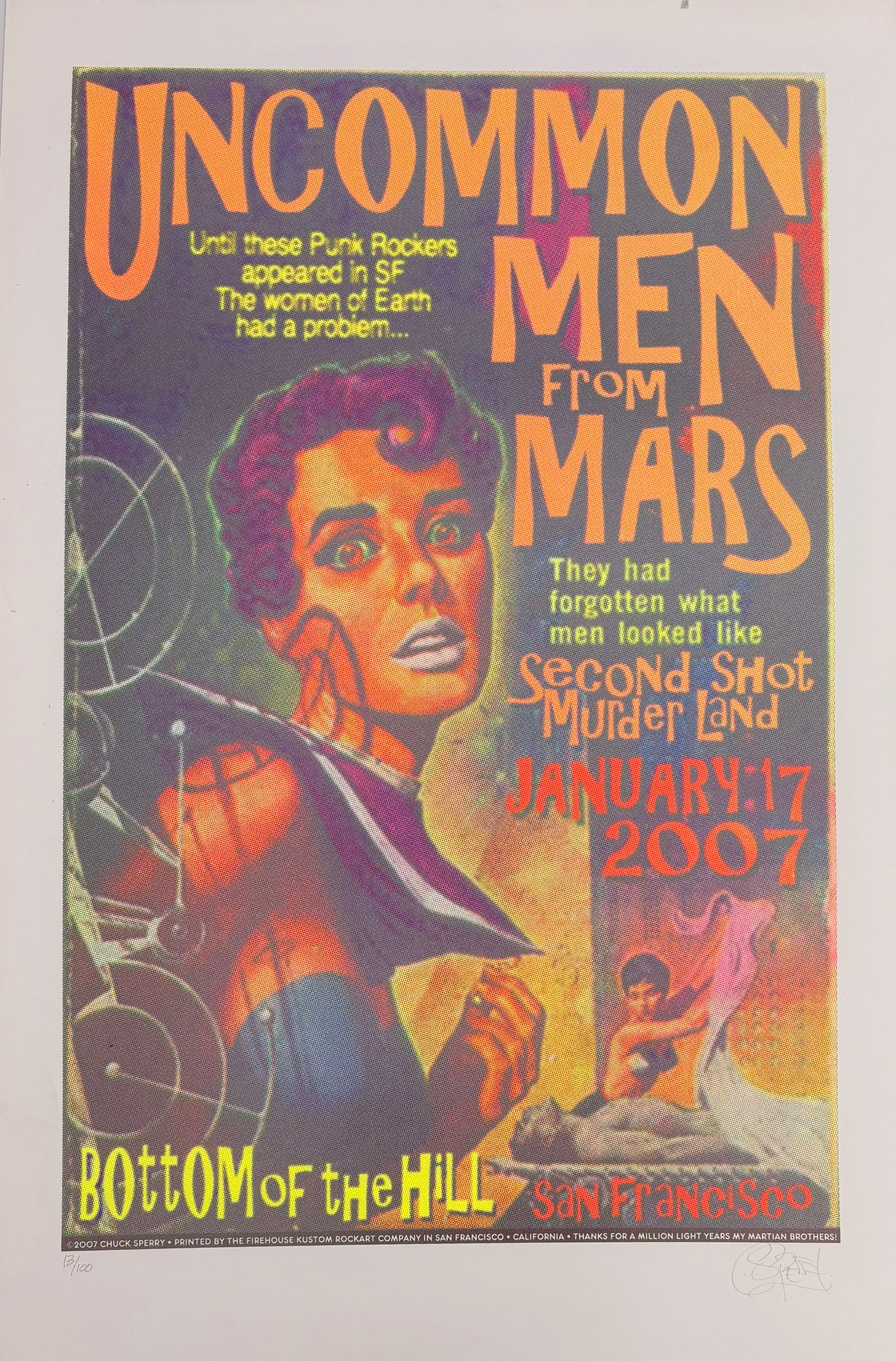 Serigraphie archives chuck sperry moyen format UNCOMMON MAN FROM MARS 2007 – CHUCK SPERRY – 89 × 59 cm