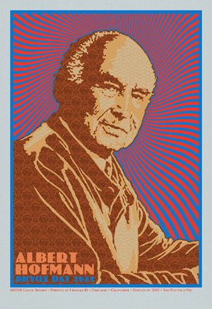 Serigraphie figuratif moyen format ALBERT HOFMANN silver – CHUCK SPERRY – 77 × 53 cm