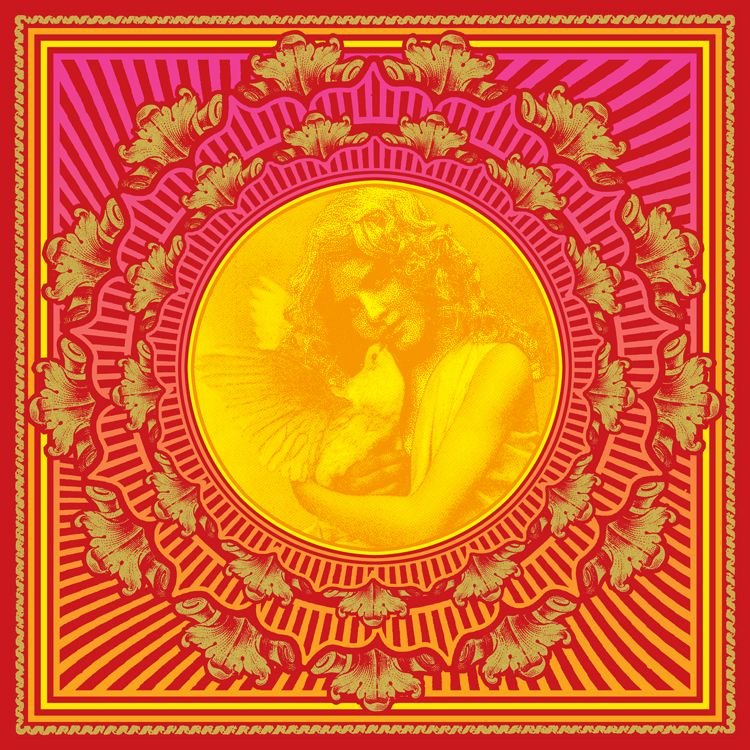 Serigraphie figuratif moyen format ORANGE SUNSHINE – CHUCK SPERRY – 54 × 54 cm