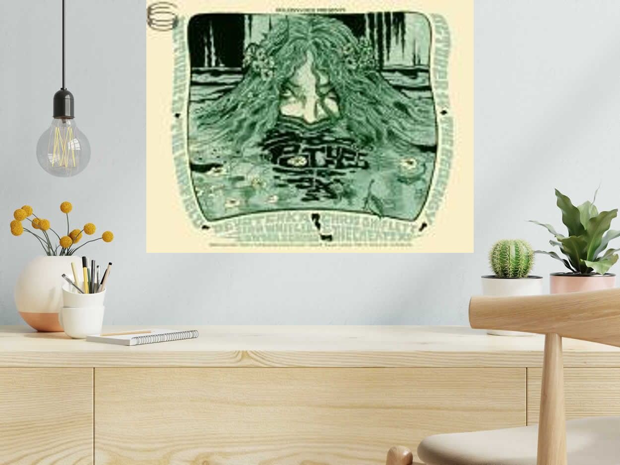 Serigraphie THE POGUES de CHUCK SPERRY dans un intérieur – 66 × 51 cm