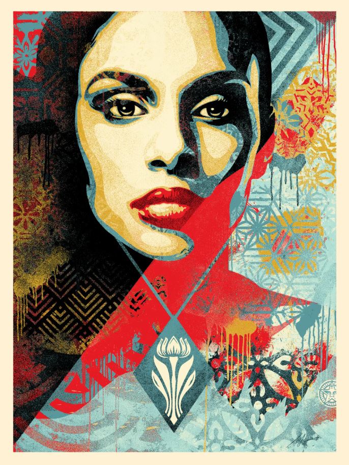 Serigraphie graphique moyen format Spring Forth – OBEY : SHEPARD FAIREY – 61 × 45 cm
