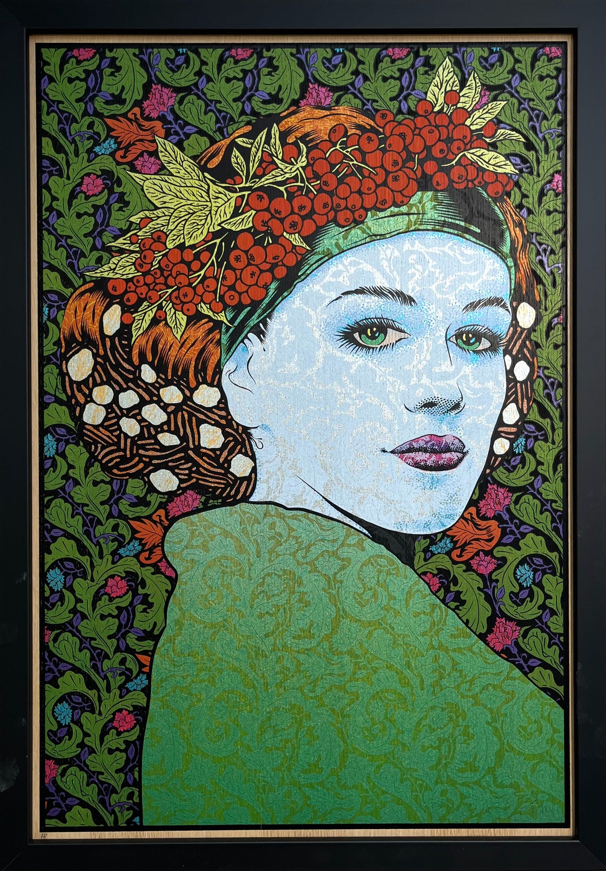 Serigraphie moyen format THE SPHINX wood panel AP – CHUCK SPERRY – 50 × 74 cm