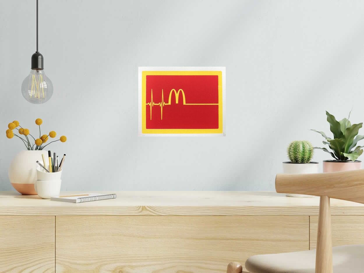 Serigraphie MAC LIFE - DIE AS YOU ARE de CANNED dans un intérieur – 30 × 24 cm