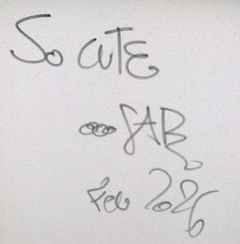 Tableau de RICO SAB a pour titre  So cute style street pop art, street art dim : RICO SABprix:600