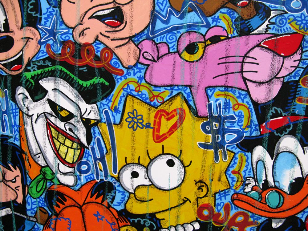 Tableau de RICO SAB a pour titre  So kult style street pop art, street art dim : RICO SABprix:950