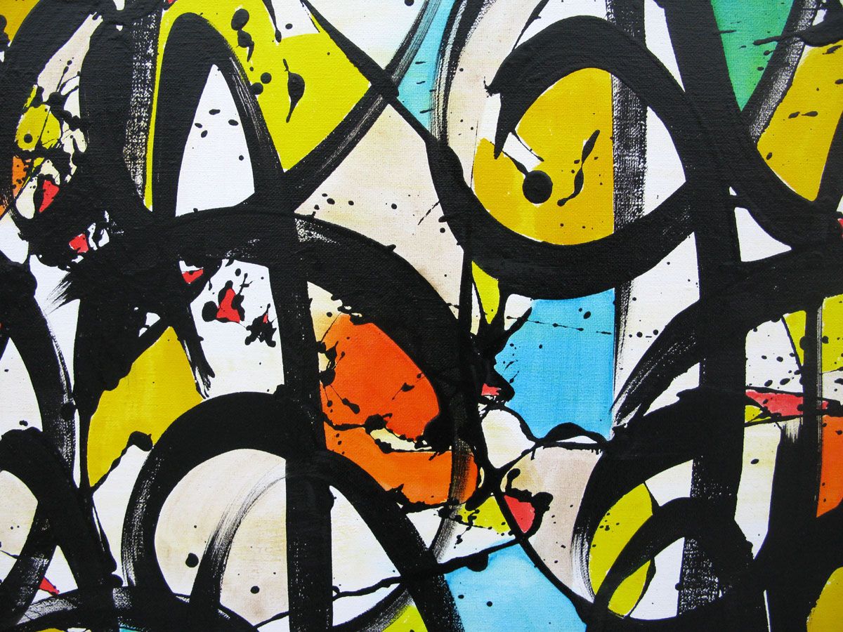 Tableau de STEPHANE RIME a pour titre  NONAME D64 style abstrait dim : STEPHANE RIMEprix:1700