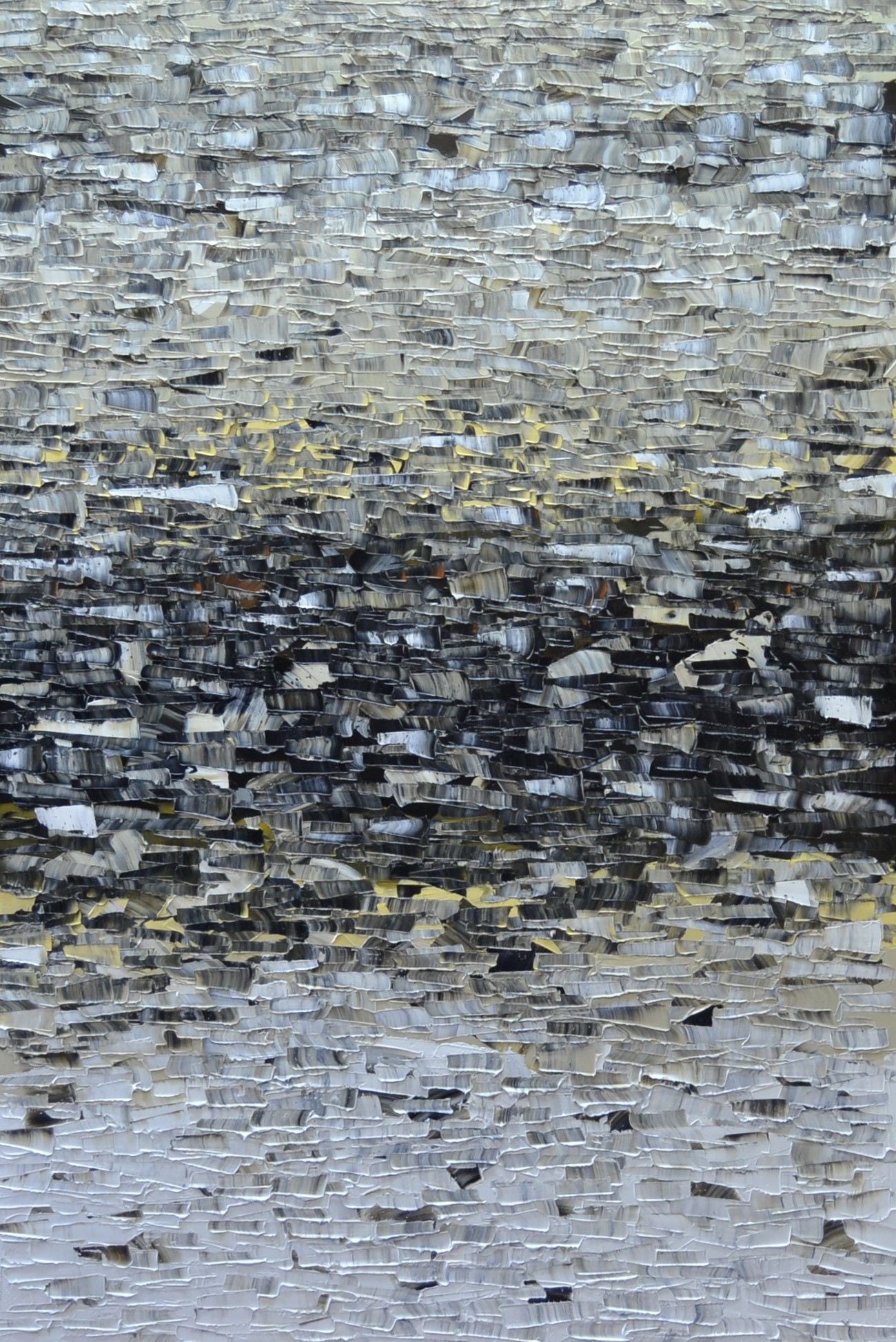 Tableau abstrait format xxl Peinture 04-2024-23 – ALAIN BECANNE – 80 × 120 cm