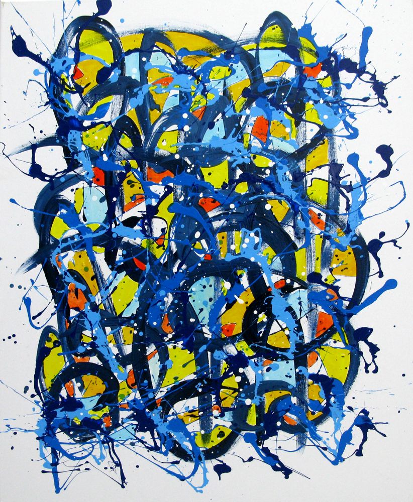 Tableau abstrait format xxl Noname E10 – STEPHANE RIME – 73 × 92 cm