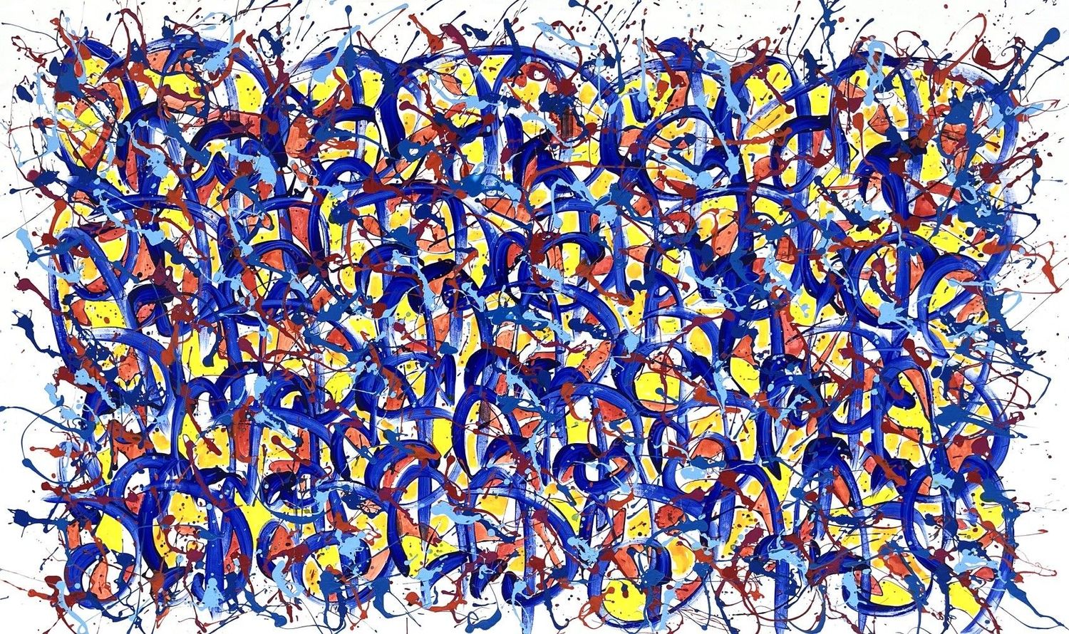 Tableau abstrait grande taille NONAME E77 – STEPHANE RIME – 162 × 97 cm