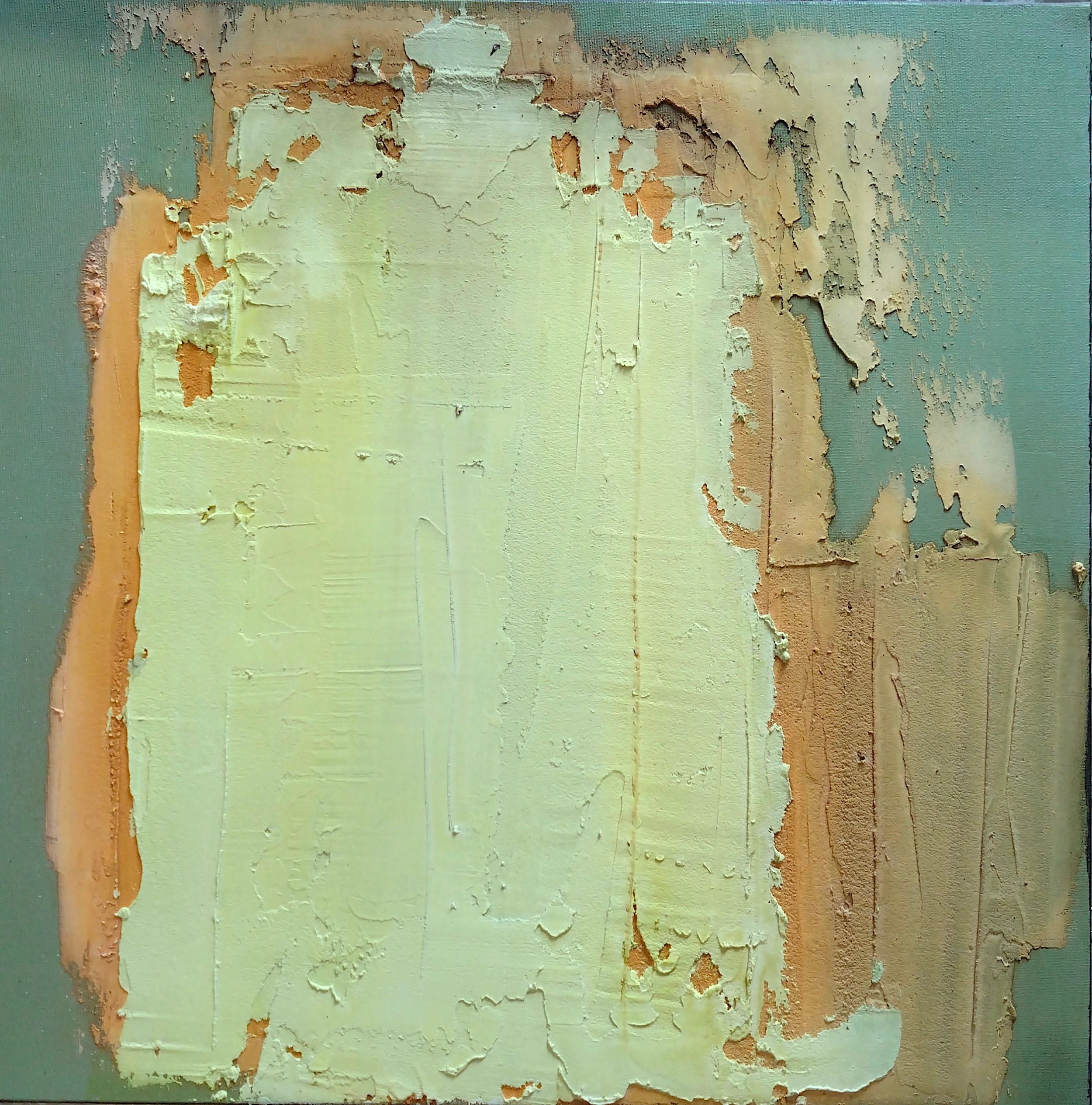 Tableau abstrait moyen format Earth 1 – NASH – 50 × 50 cm