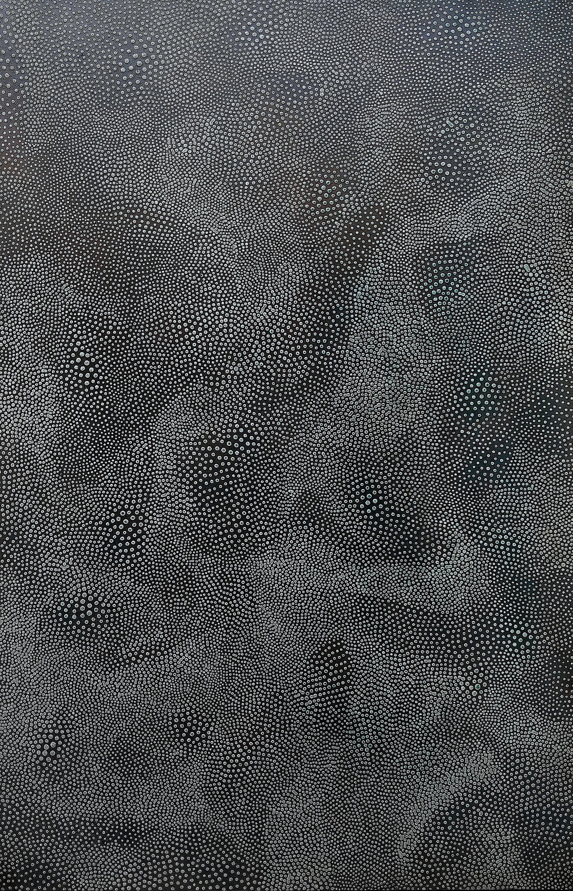 Tableau abstrait moyen format LAGON 3 – NASH – 81 × 54 cm