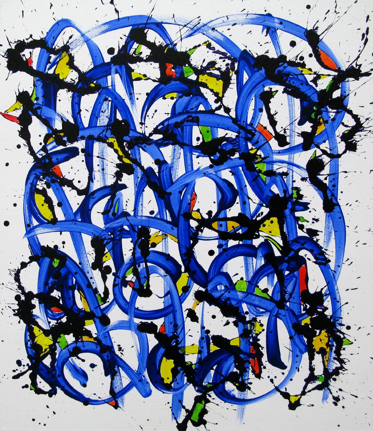 Tableau abstrait moyen format NONAME D101 – STEPHANE RIME – 65 × 110 cm