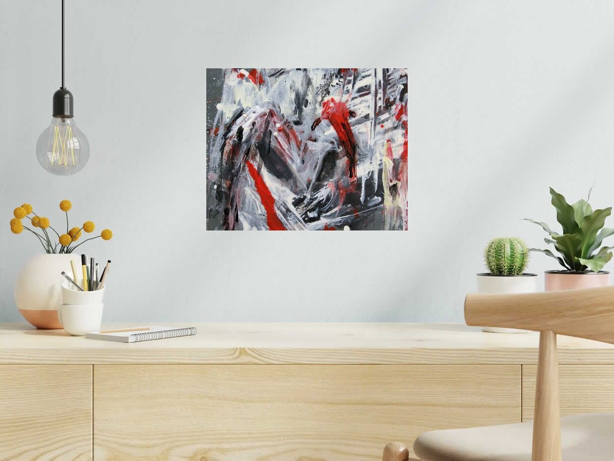 Tableau SANS TITRE de RINGER HERVE dans un intérieur – 41 × 33 cm