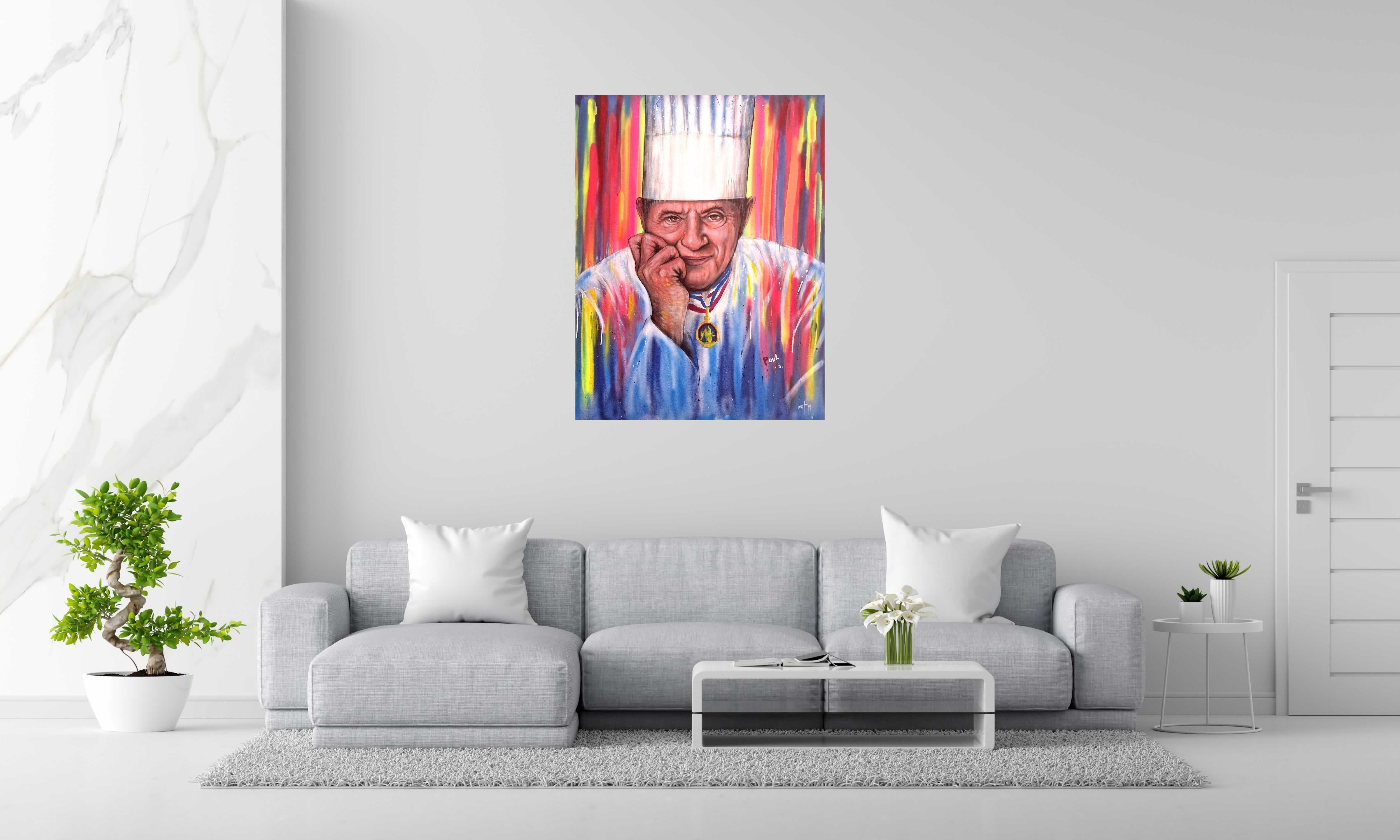 Tableau Chef Paul de ART HM dans un intérieur – 89 × 116 cm