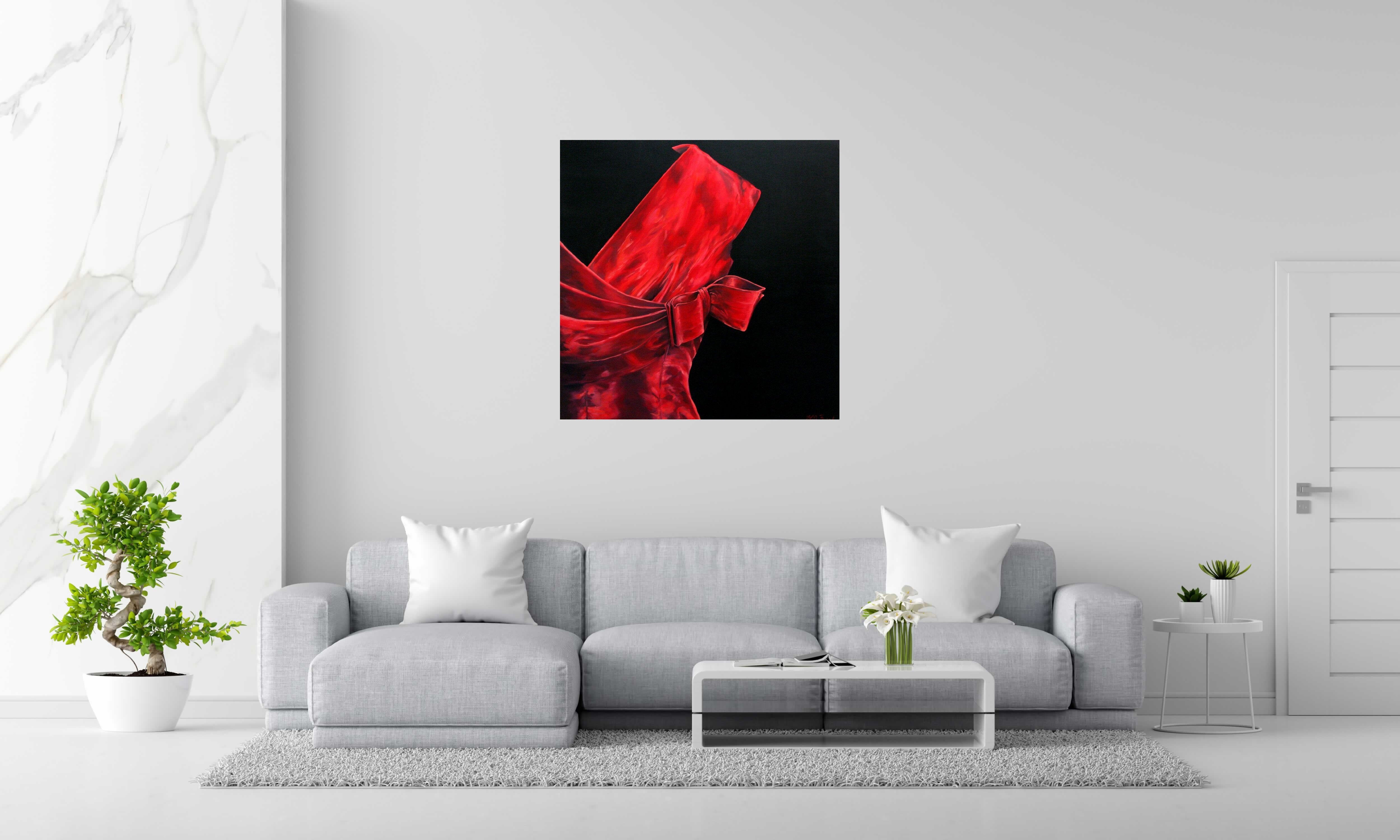 Tableau Nettie de ELISE BARAT dans un intérieur – 100 × 100 cm