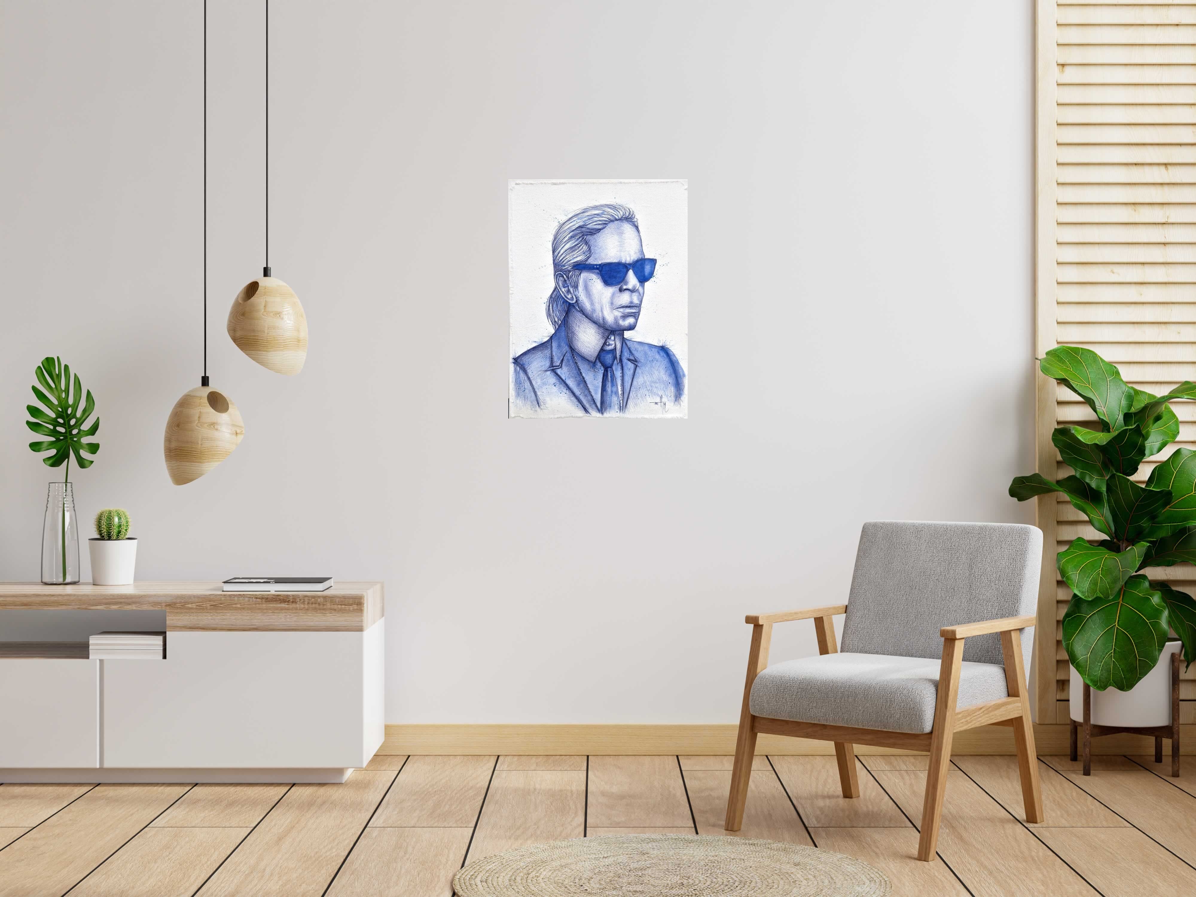 Tableau Karl de ART HM dans un intérieur – 60 × 80 cm