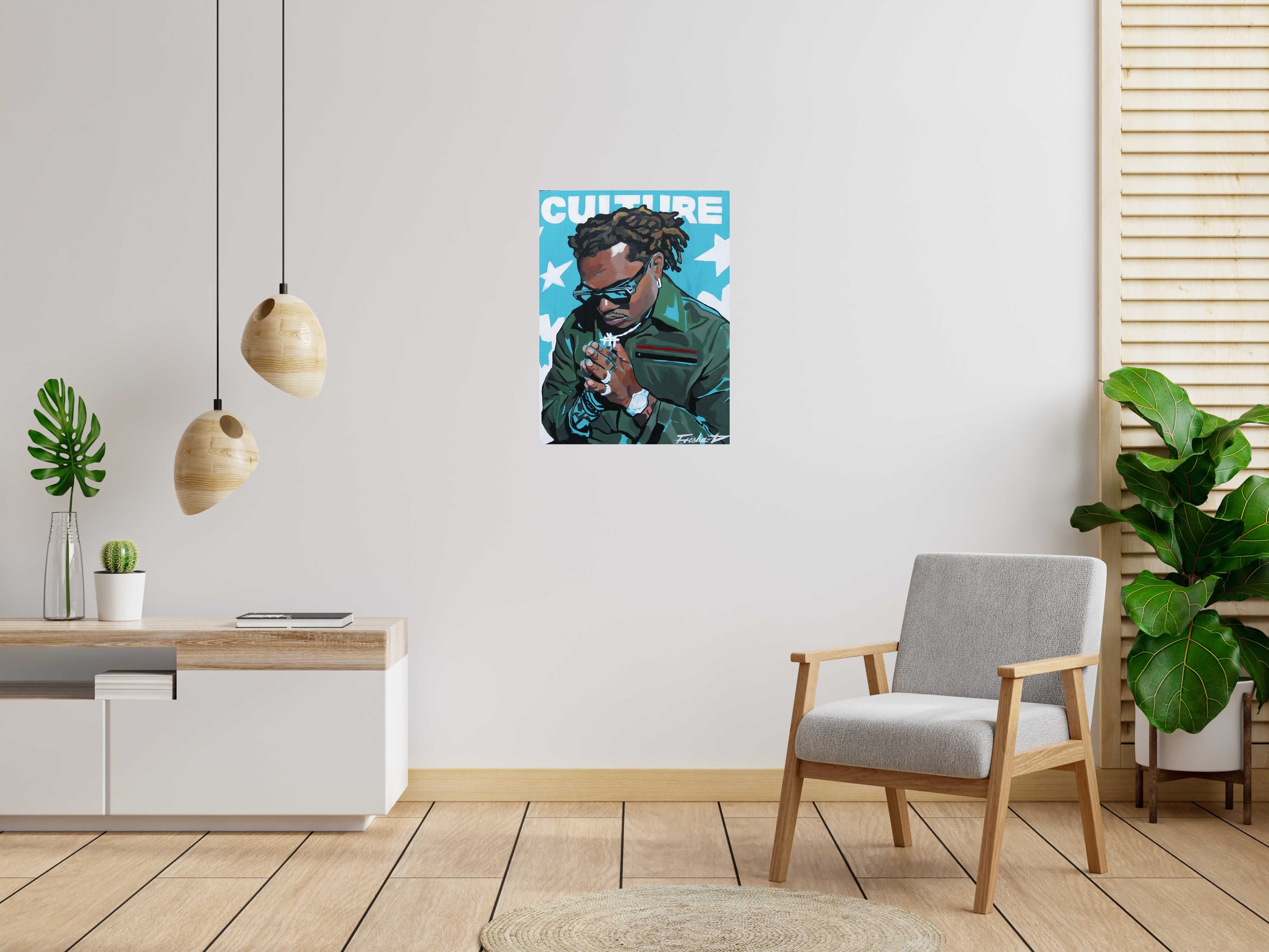 Tableau Gunna de FRESHA D dans un intérieur – 60 × 80 cm