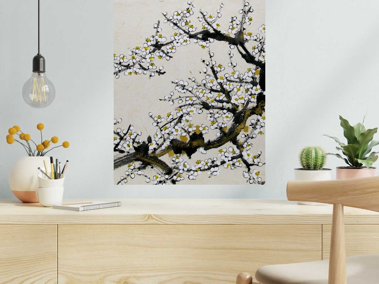 Tableau Discrétion de JEONG MIN LEE dans un intérieur – 50 × 61 cm