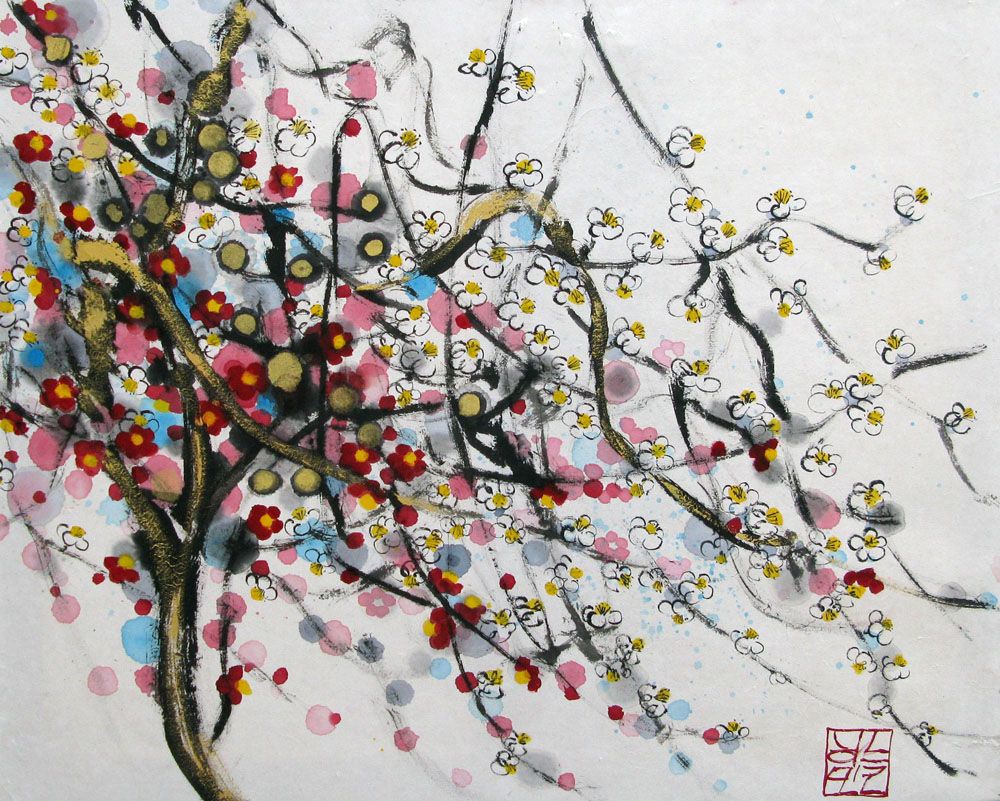 Tableau figuratif moyen format SOUFFLE DE VENT – JEONG MIN LEE – 65 × 81 cm