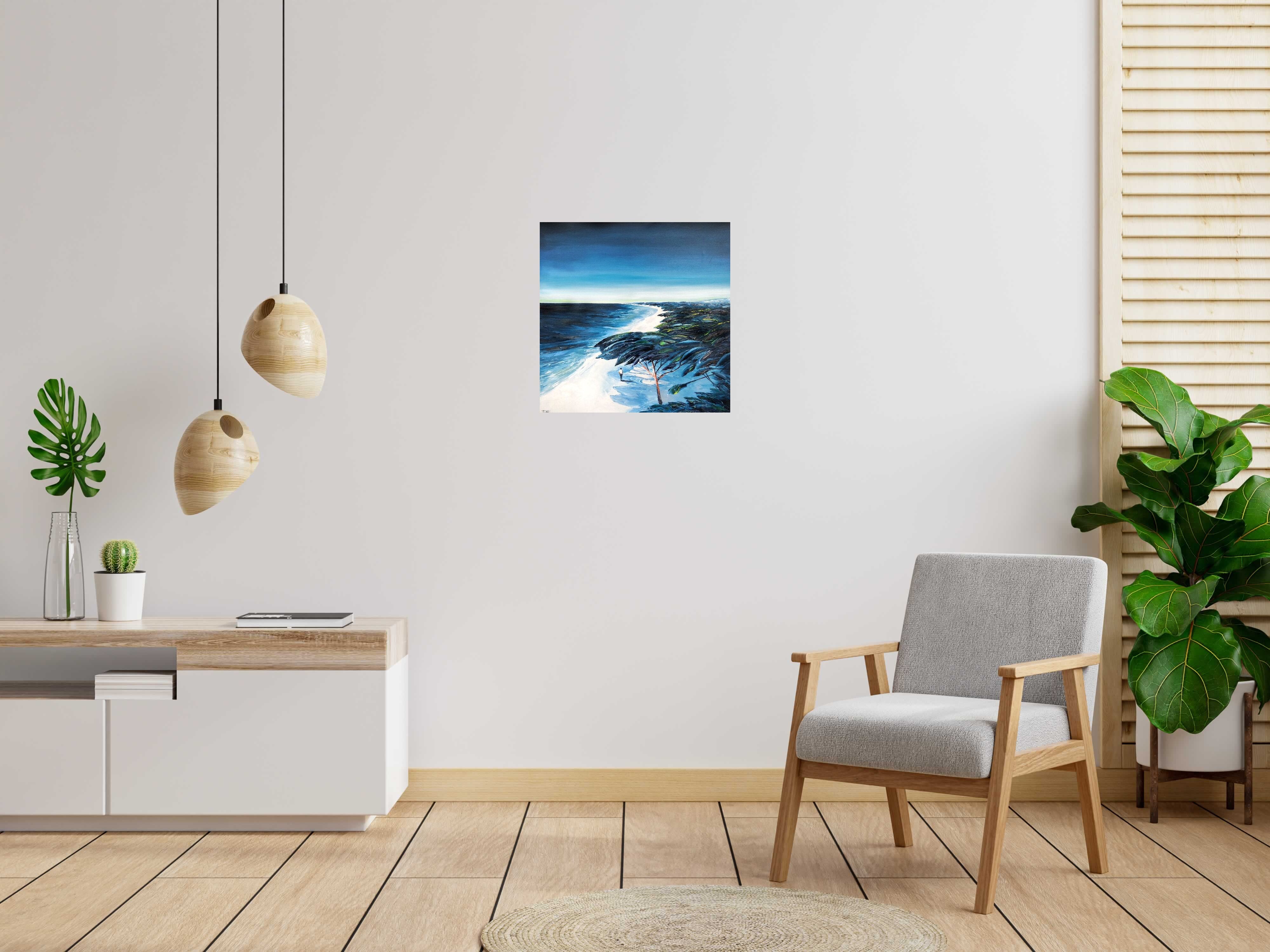 Tableau Early Afternoon de PHIL dans un intérieur – 60 × 60 cm