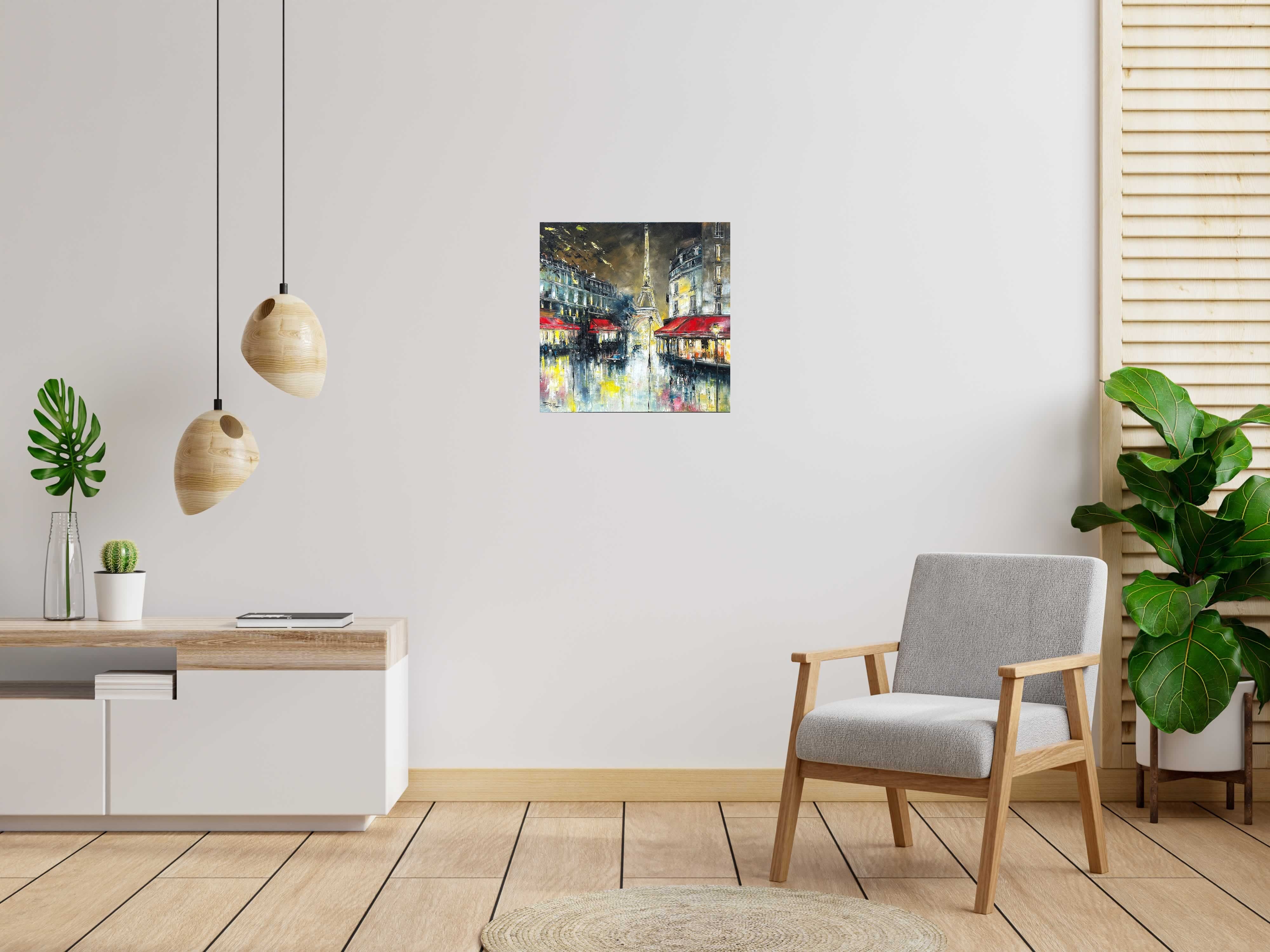 Tableau Les boulevards de PHIL dans un intérieur – 60 × 60 cm