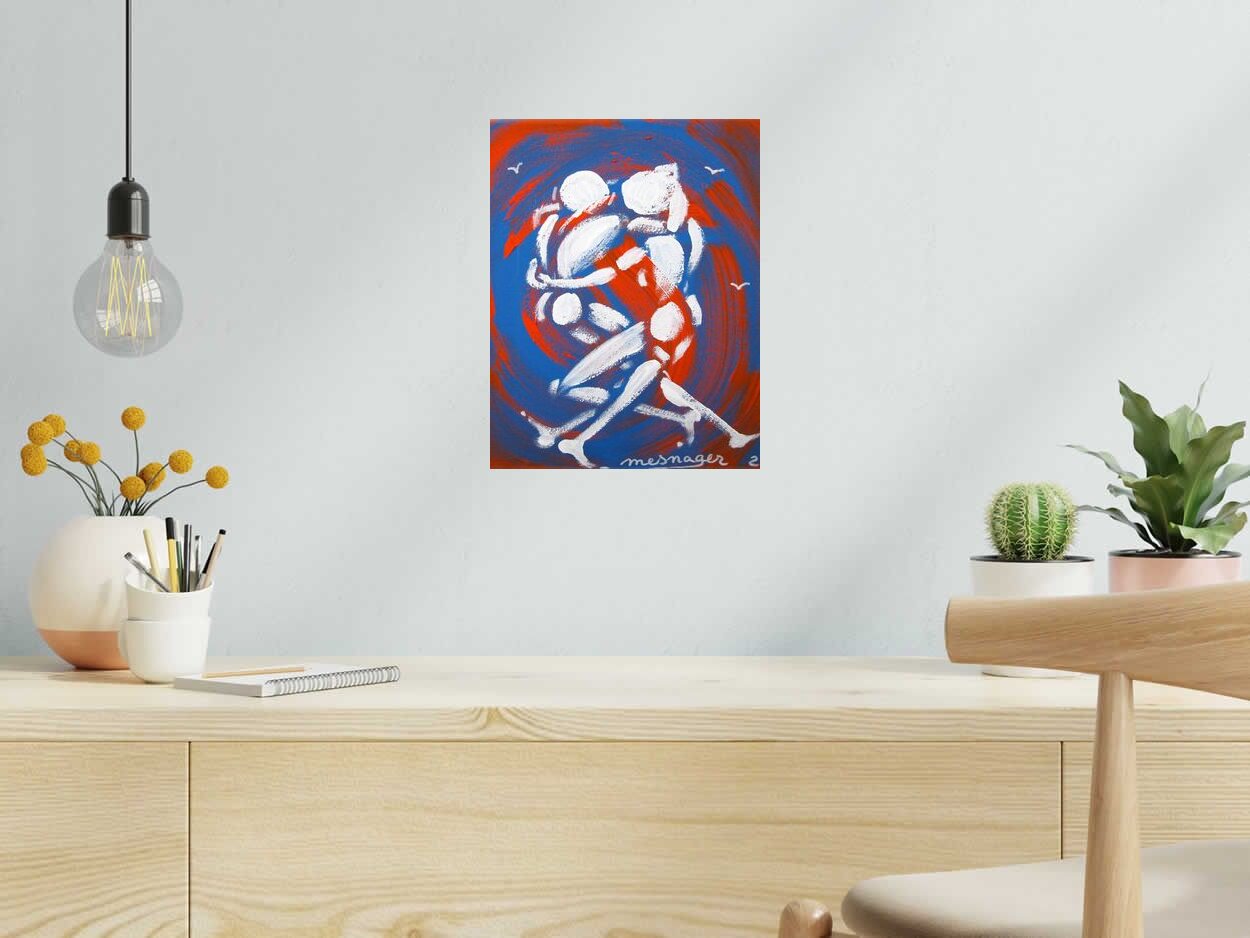 Tableau TOILE 200 de JEROME MESNAGER dans un intérieur – 27 × 35 cm