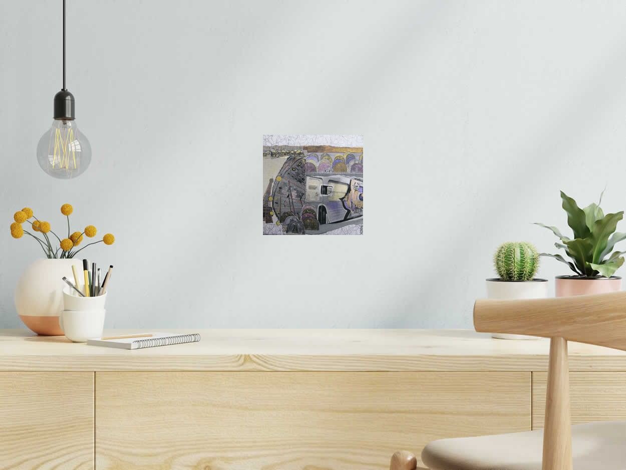 Tableau Effervescence de VEROE dans un intérieur – 20 × 20 cm