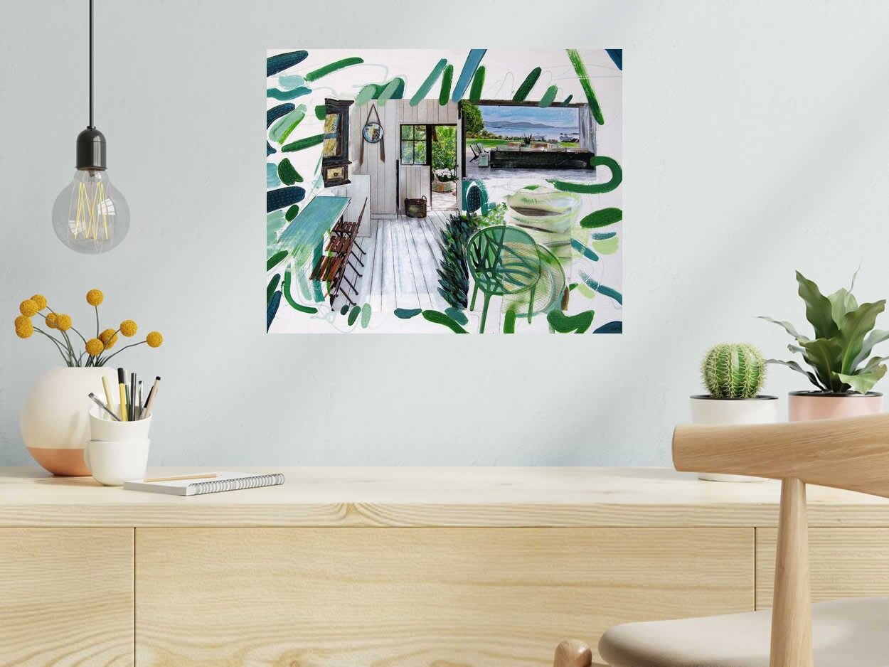 Tableau Mon Horizon de VEROE dans un intérieur – 40 × 50 cm